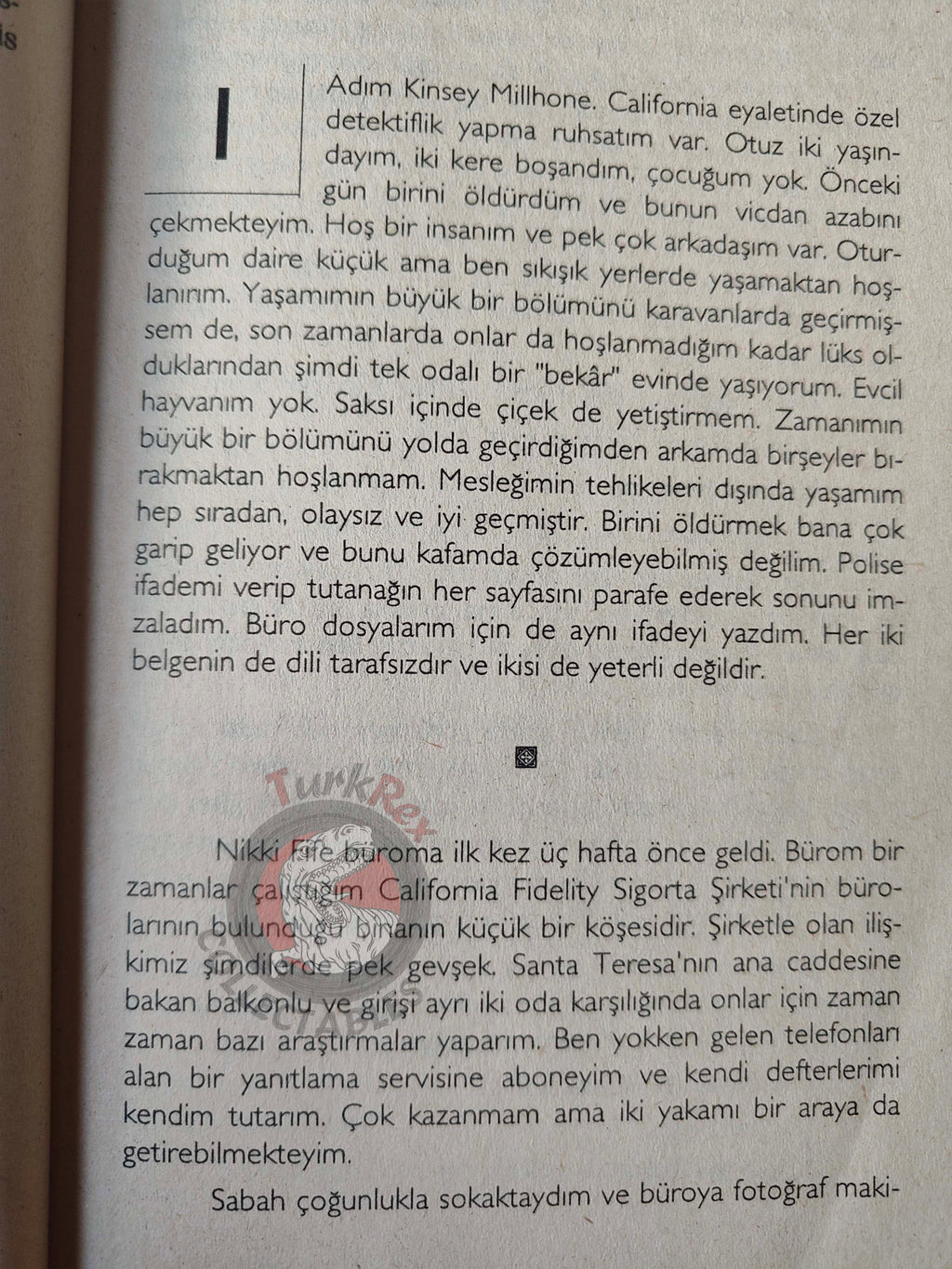 Sue Grafton – A is for Alibi 1996 1st Turkish Book Turkey