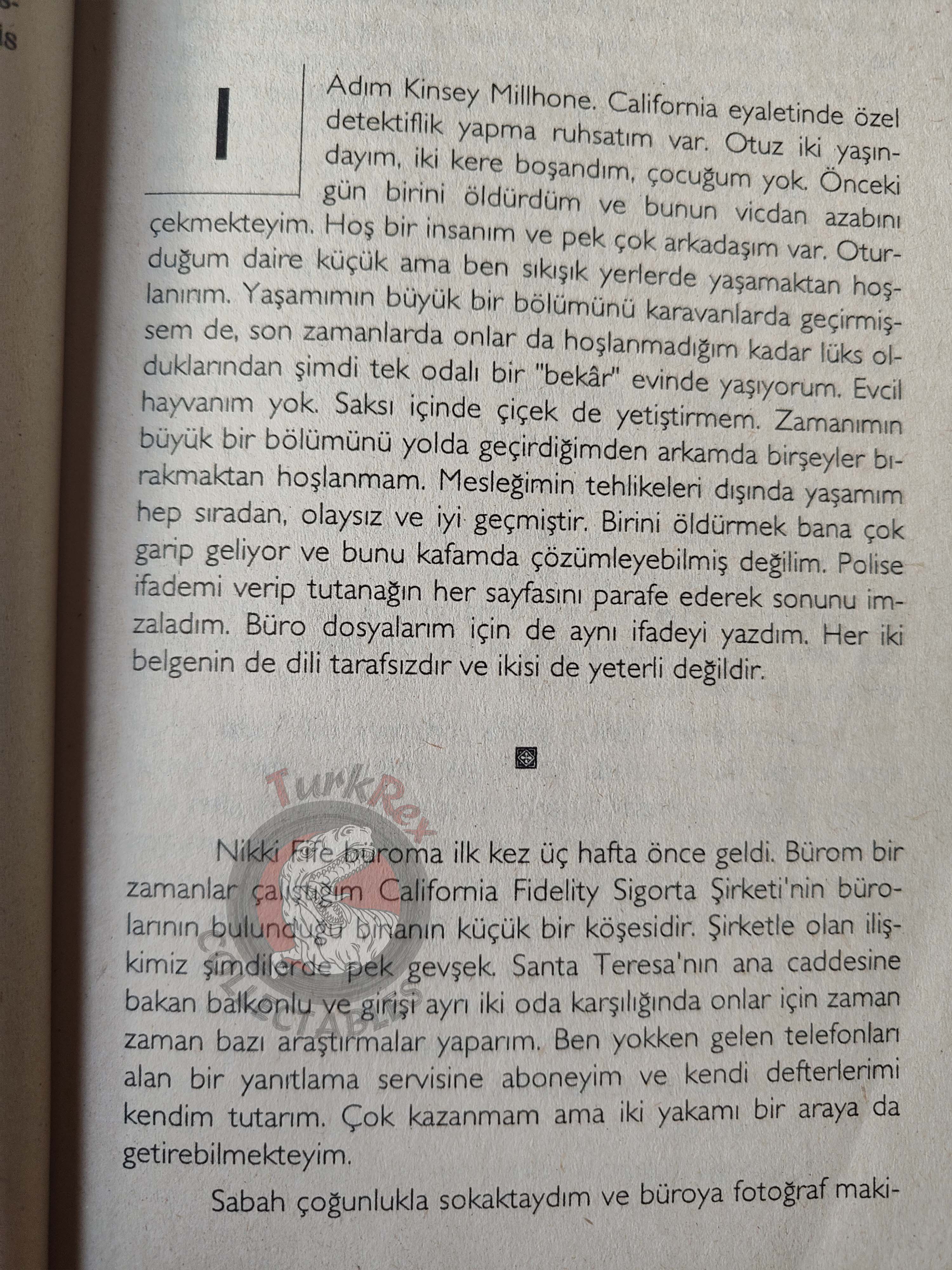 Sue Grafton – A is for Alibi 1996 1st Turkish Book Turkey