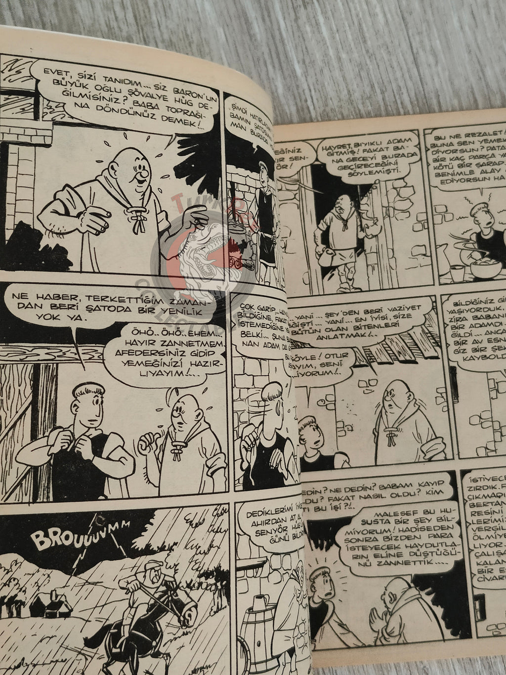 Johan et Pirlouit #2 1984 Turkish Comic Turkey Le Maître de Roucybeuf #2