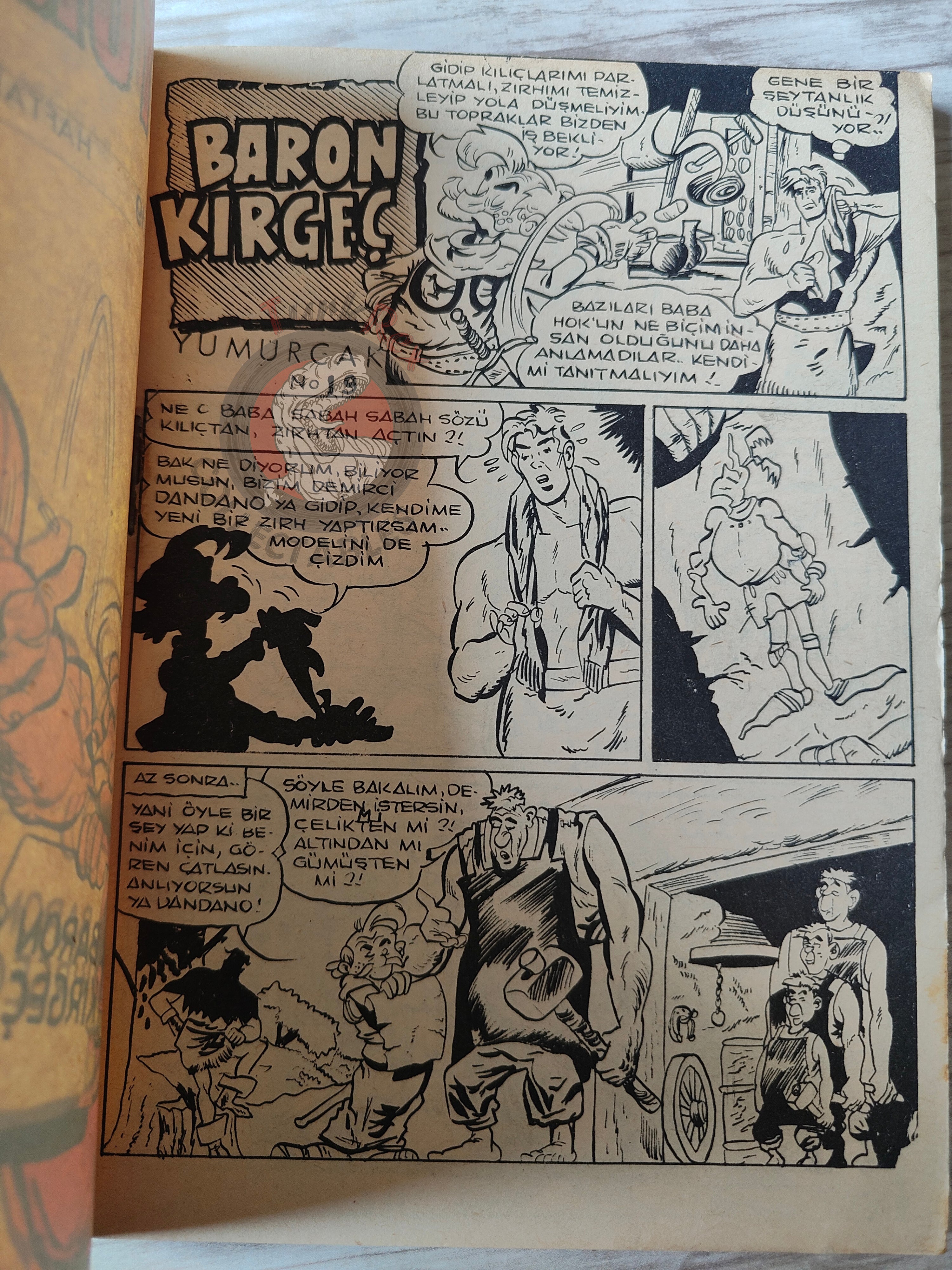 Belloy - Le Baron Maudit 1970 Turkish Comic Turkey Uderzo Yumurcak Mag #7