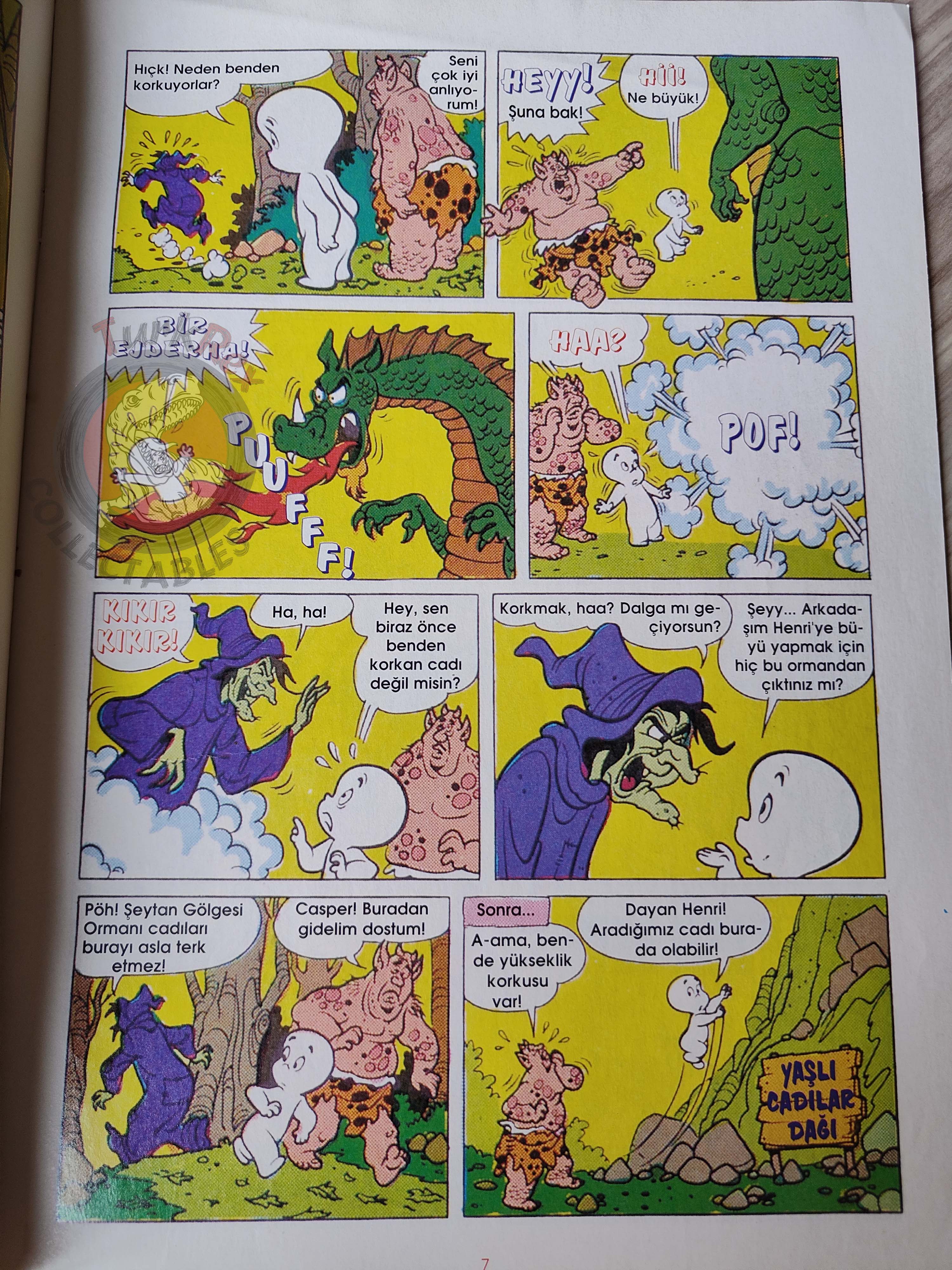 Casper the Friendly Ghost Magazine – Issue #26 1997 Turkish Comic Turkey