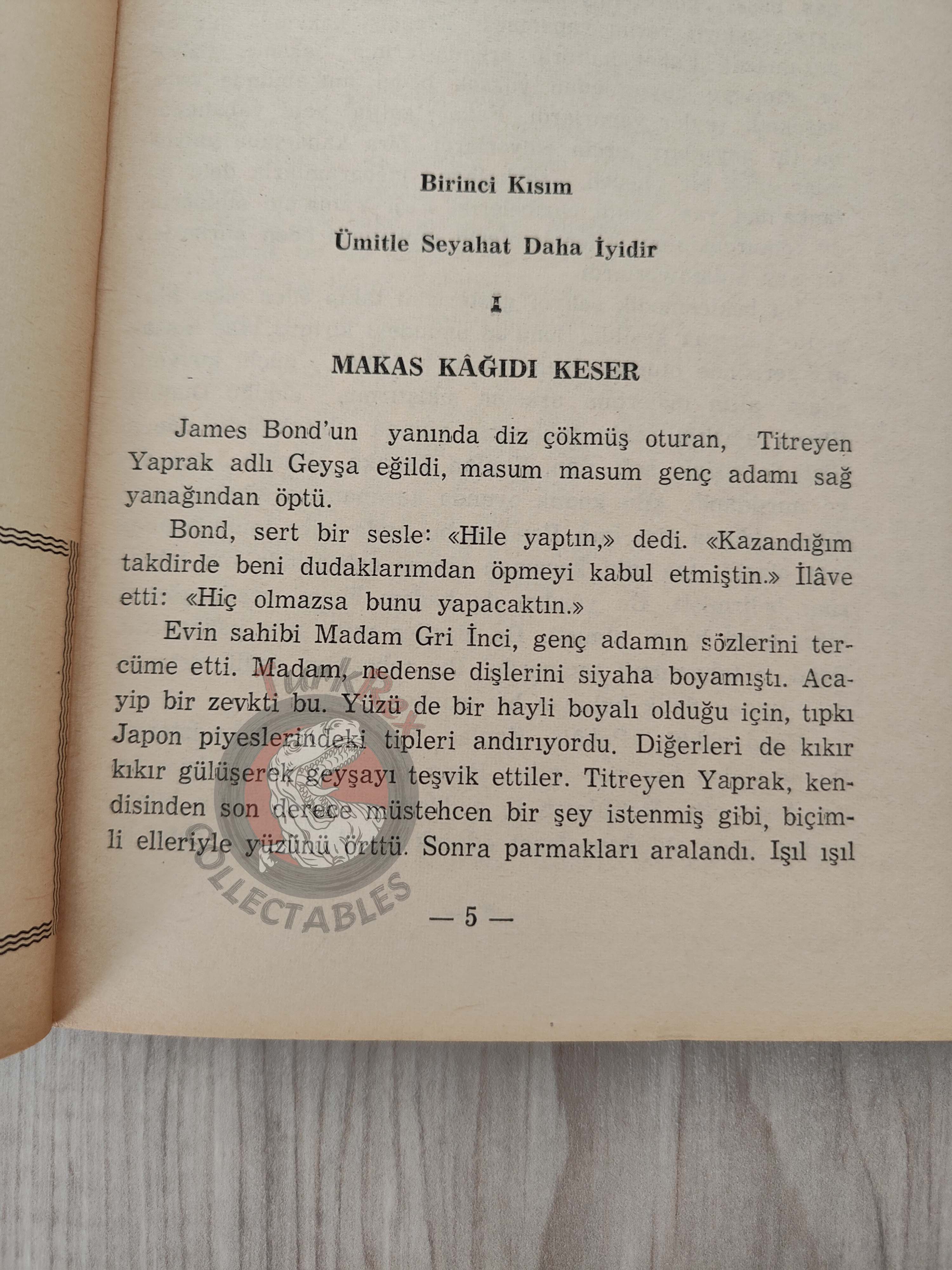 James Bond - Live and Let Die 1973 Turkish Book Turkey Ian Fleming