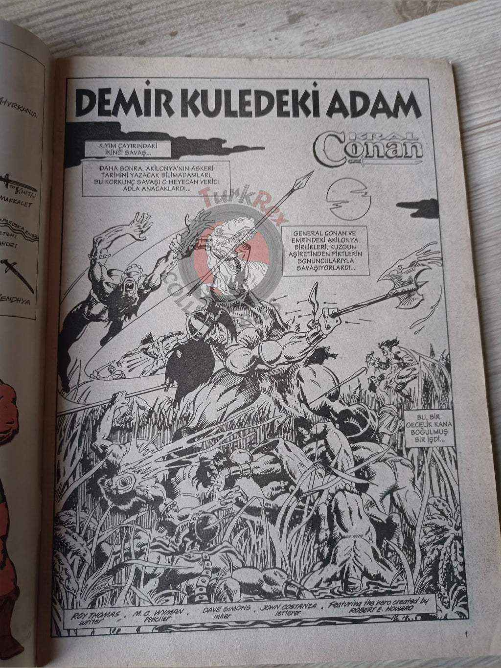 Kral Conan #3 The Savage Sword of #201 #47 Turkish Comic Turkey #201