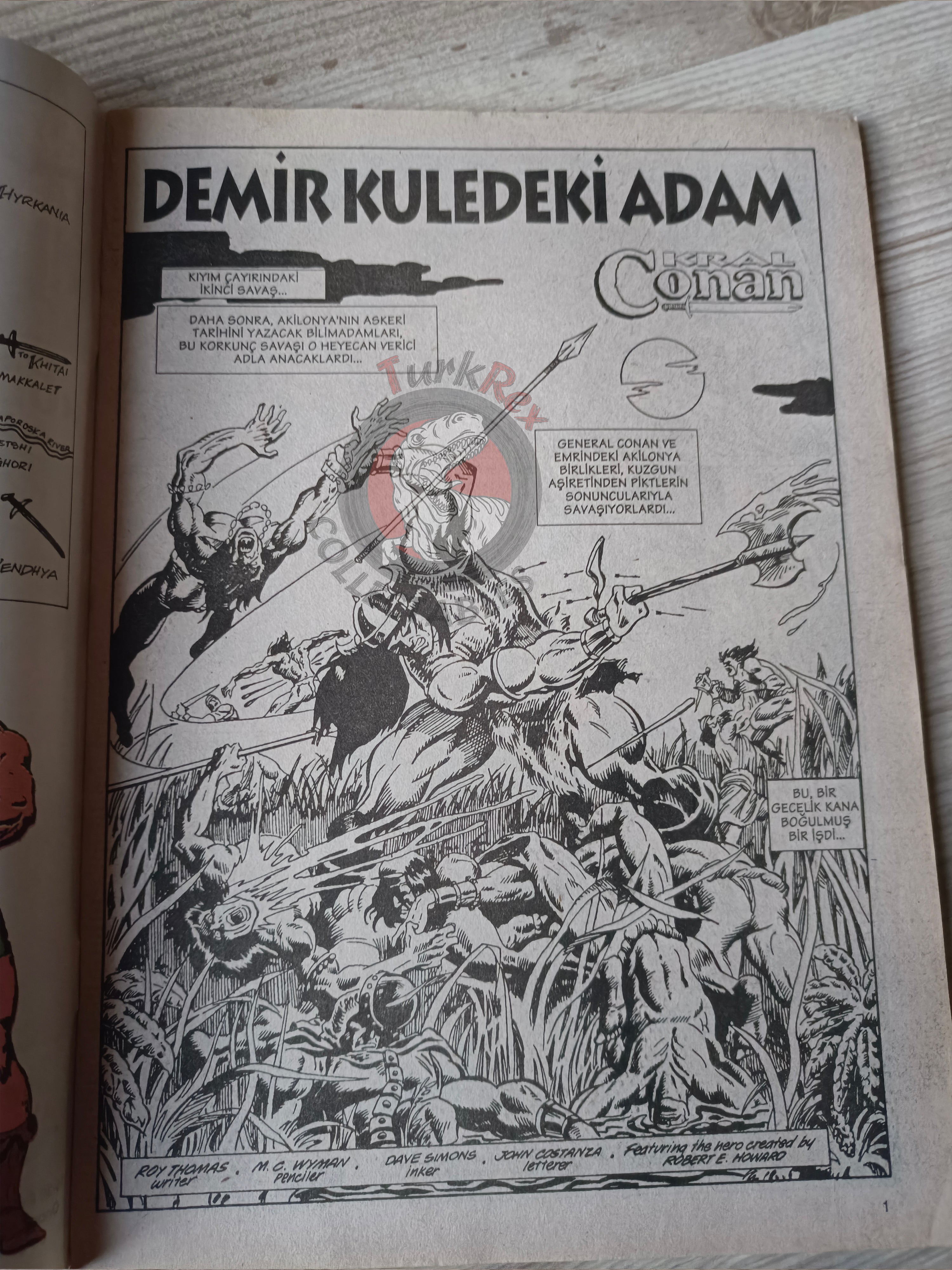 Kral Conan #3 The Savage Sword of #201 #47 Turkish Comic Turkey #201
