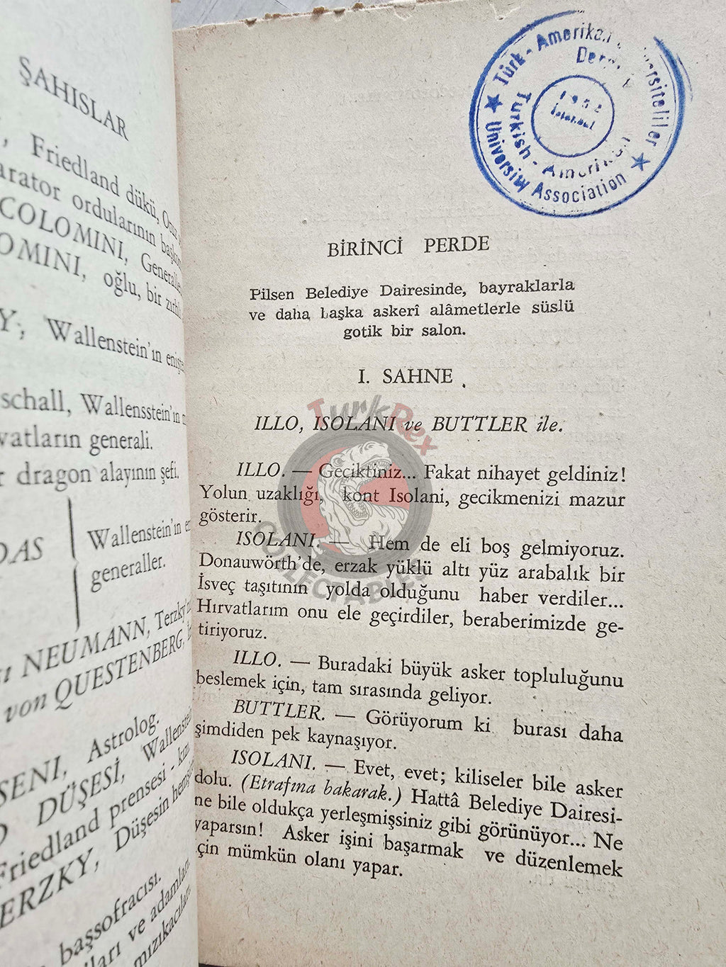 Friedrich Schiller – Wallenstein Trilogy 1946 1st Turkish Book Turkey