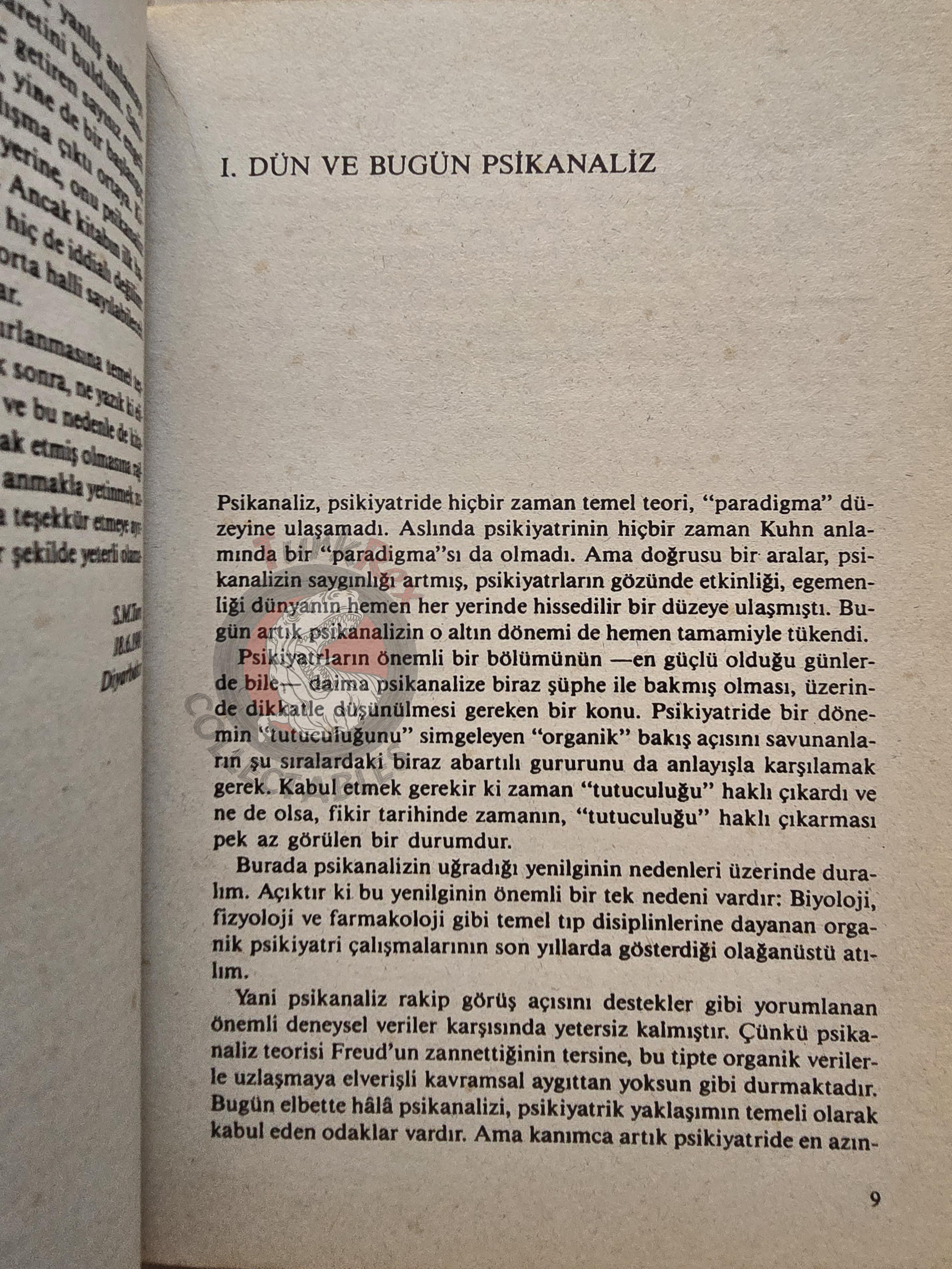 Psychoanalysis from Freud to Lacan 1989 Turkish Book Turkey