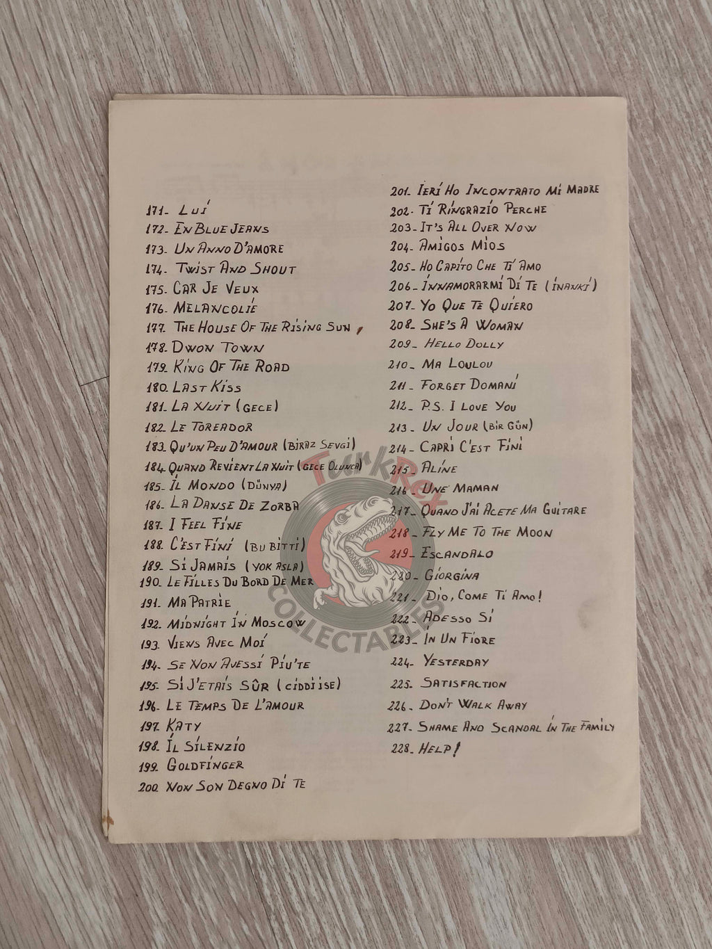 Roberto Bovo – Amore Scusami Turkish Vintage Musical Notes Sheet Turkey