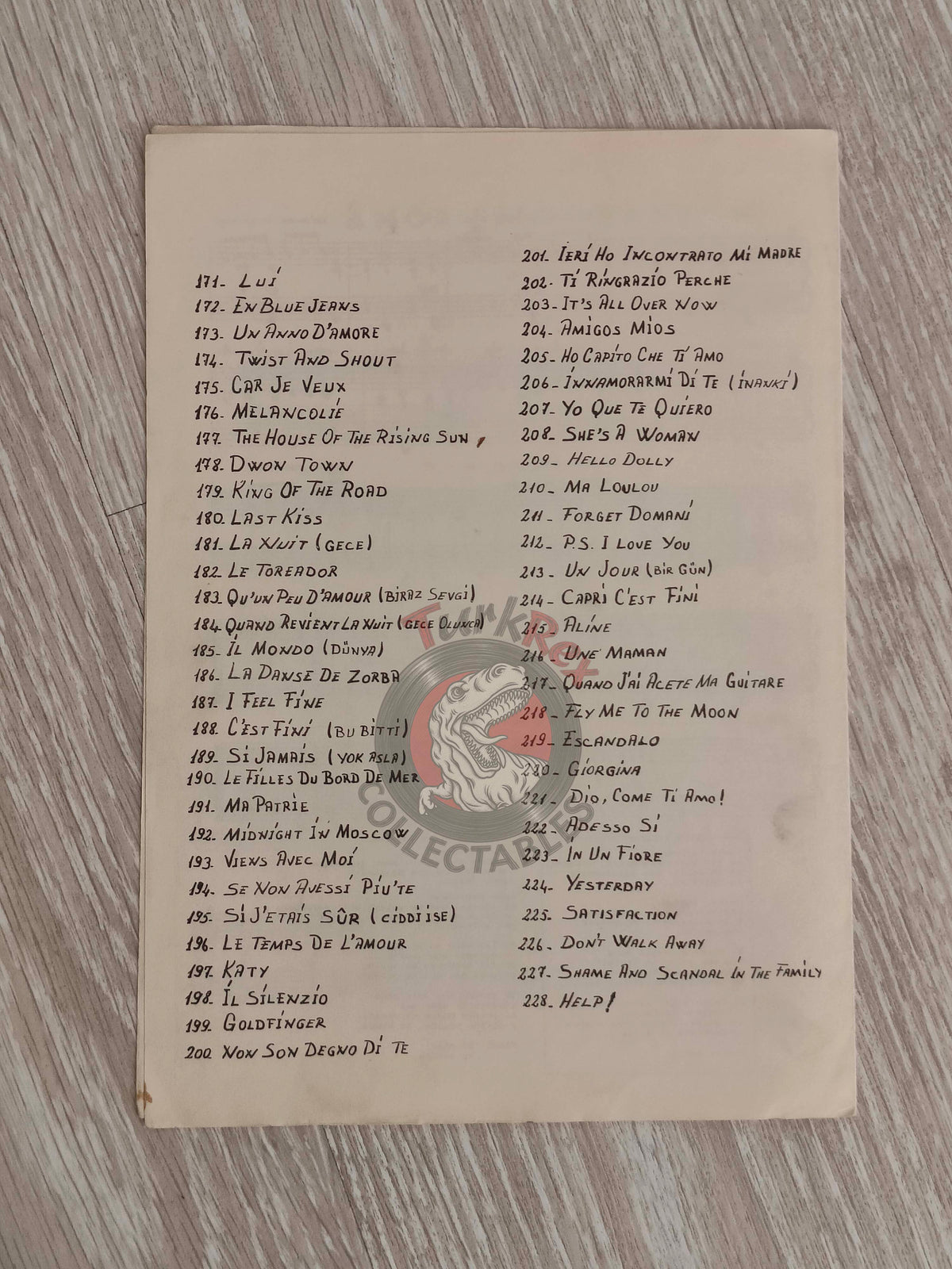 Roberto Bovo – Amore Scusami Turkish Vintage Musical Notes Sheet Turkey