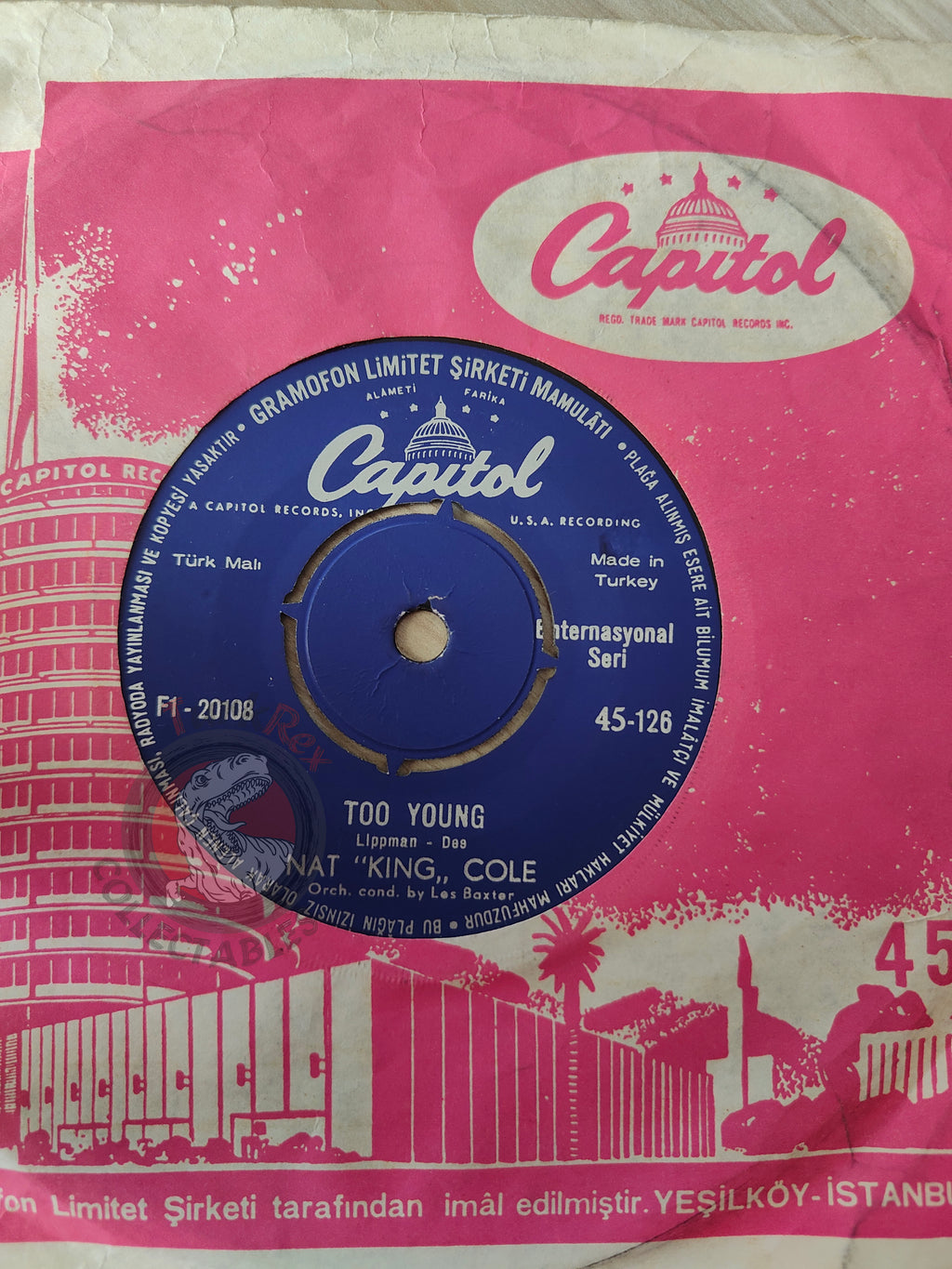 Nat King Cole – That's My Girl 7" Turkish Pressing Vinyl Turkey Edition