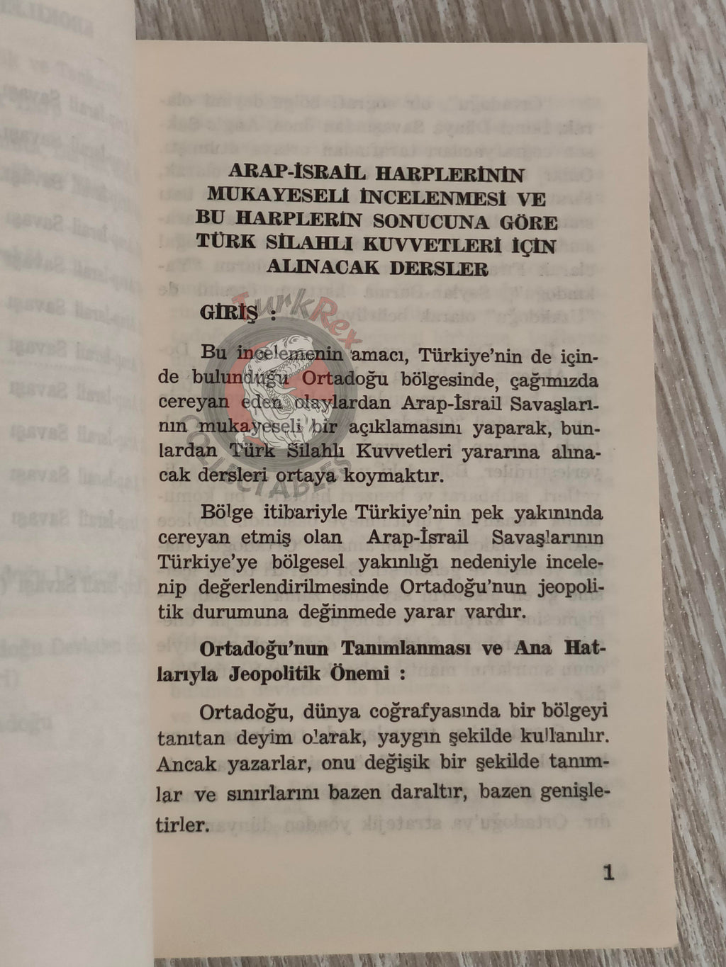 Arab Israeli Conflict Wars 1979 Turkish Book Turkey with Maps Military Israel Middle East