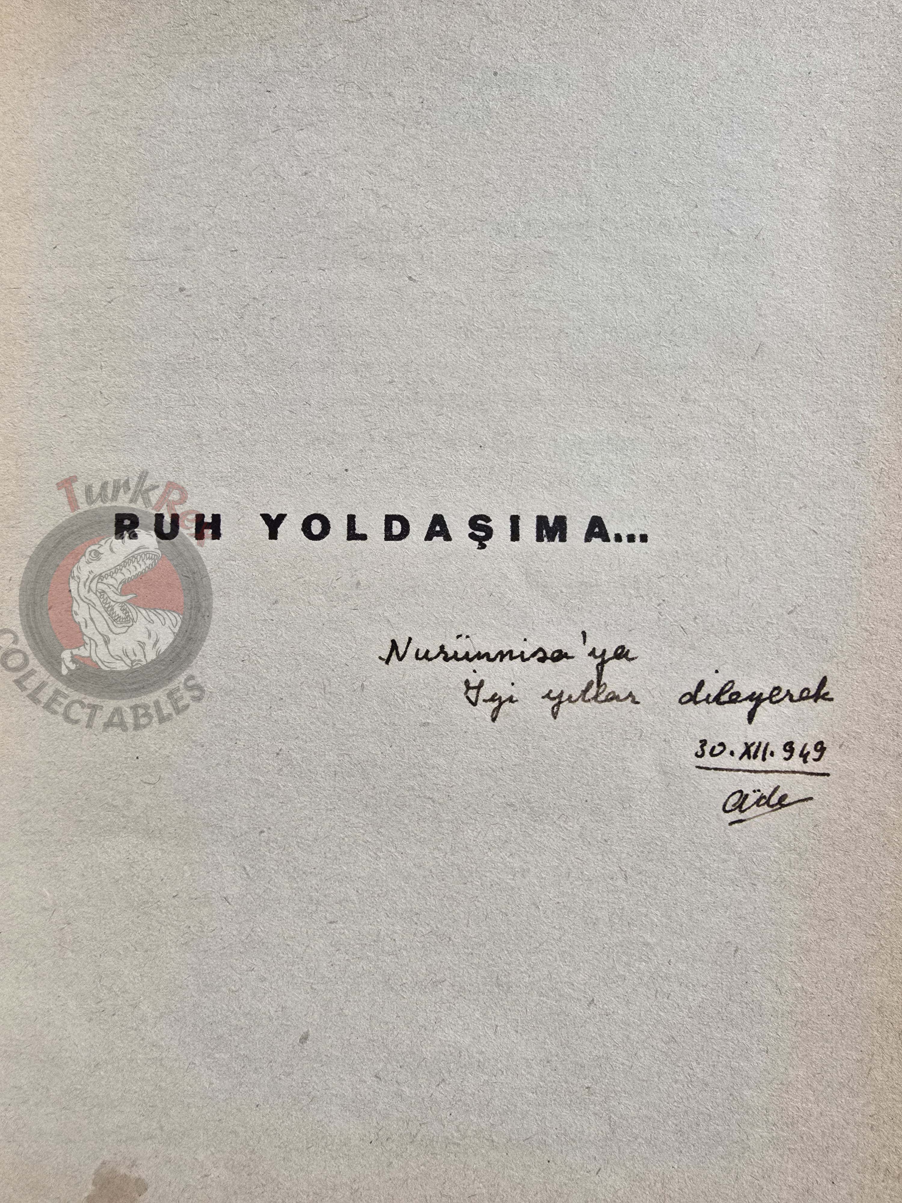 Rabindranath Tagore – The Gardener 1944 Turkish Book Turkey