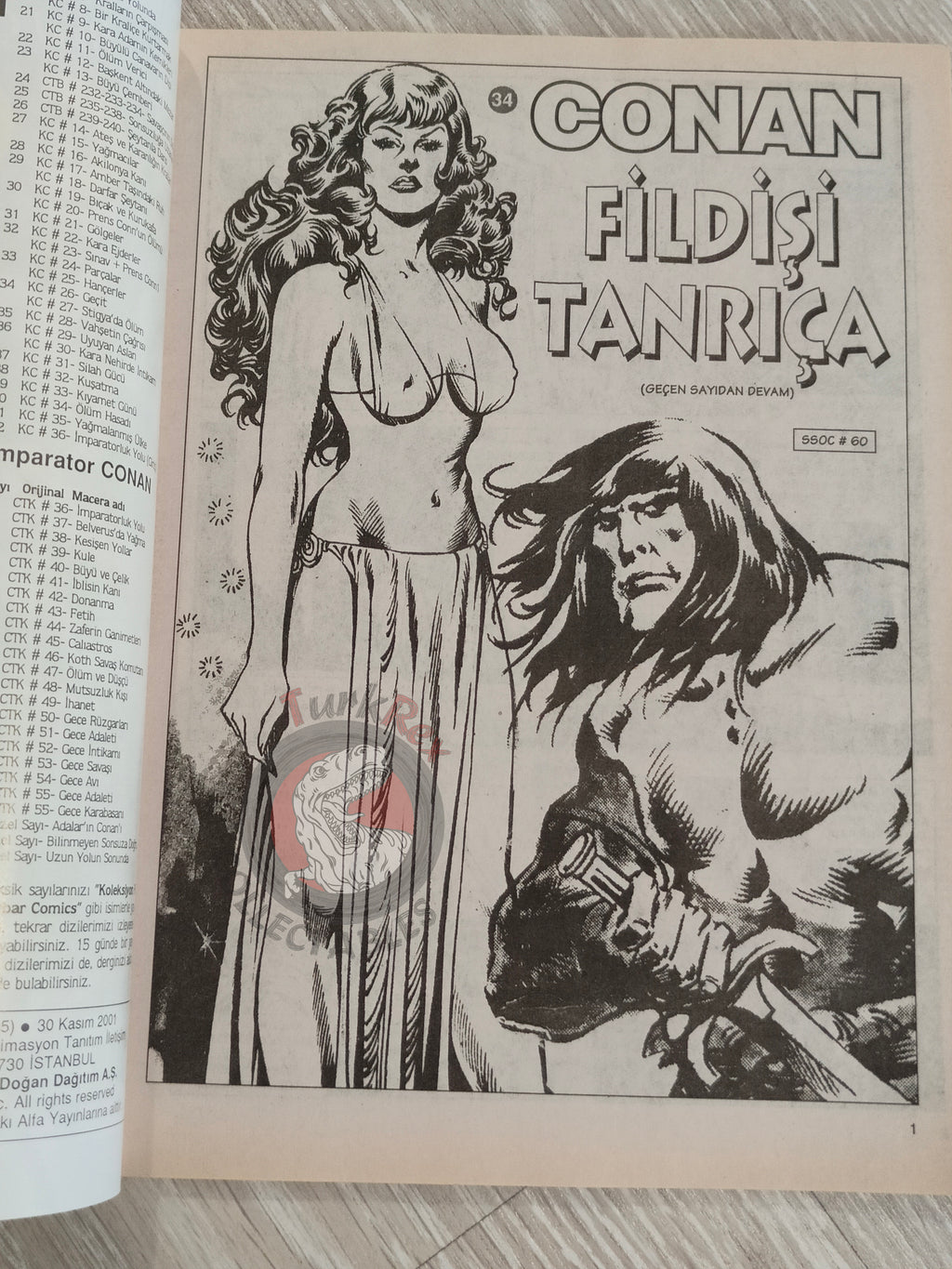 Conan #34 The Savage Sword of Conan #59 #60 Turkish Comic Turkey