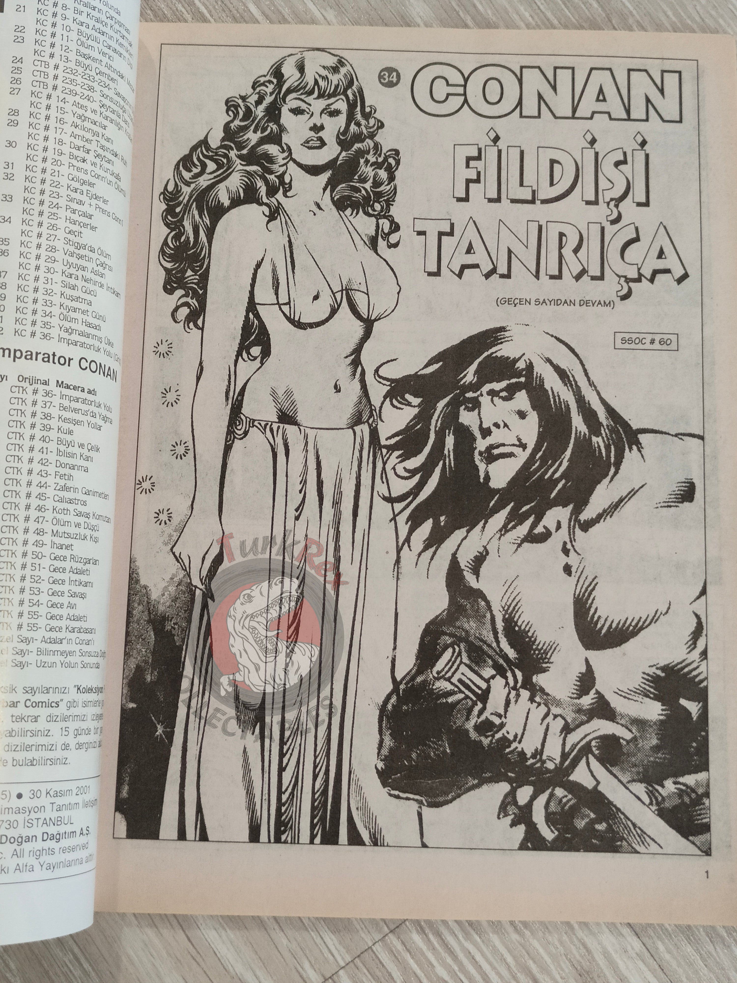 Conan #34 The Savage Sword of Conan #59 #60 Turkish Comic Turkey
