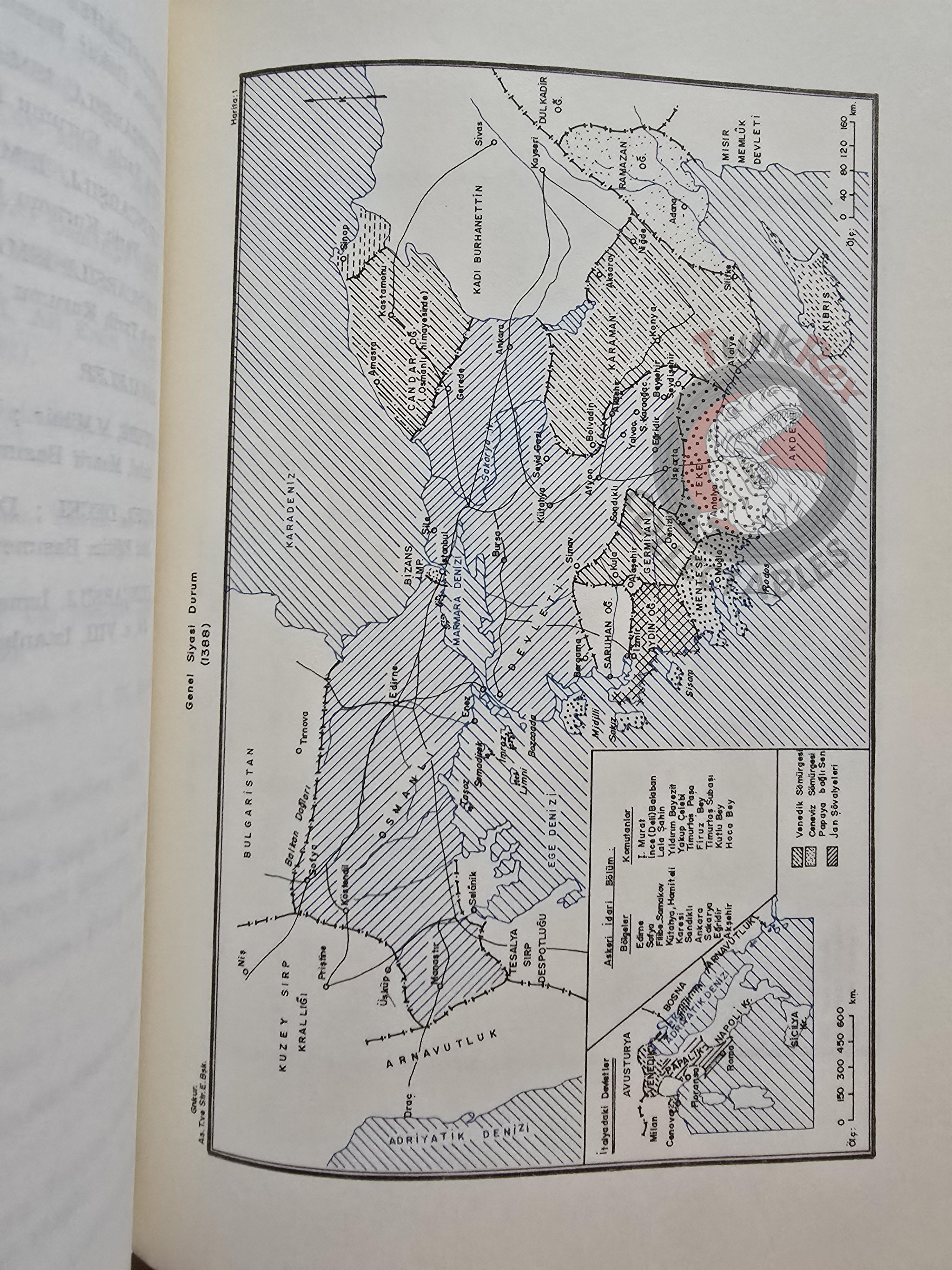 First Battle of Kosovo 1389 1980 Turkish Book Military Ottoman Empire Maps Sultan Murad I