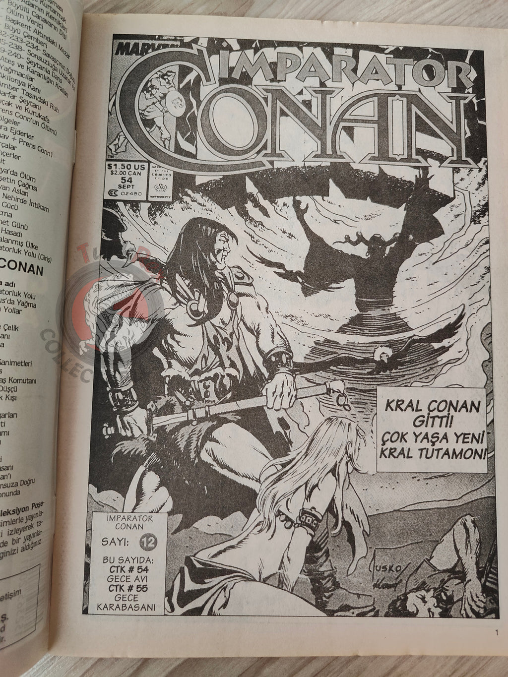 Imparator Conan #12 Conan the King #54 #55 Turkish Comic Turkey Frank Frazetta