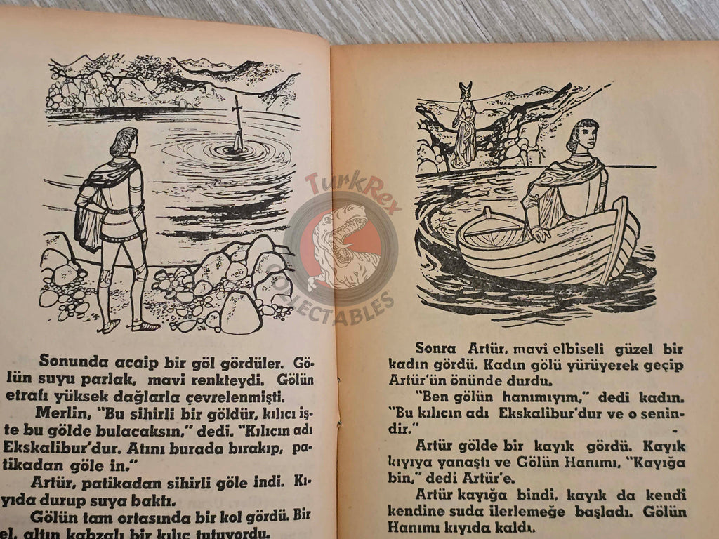 King Arthur and the Knights  1977  Turkish Book Turkey Illustrated