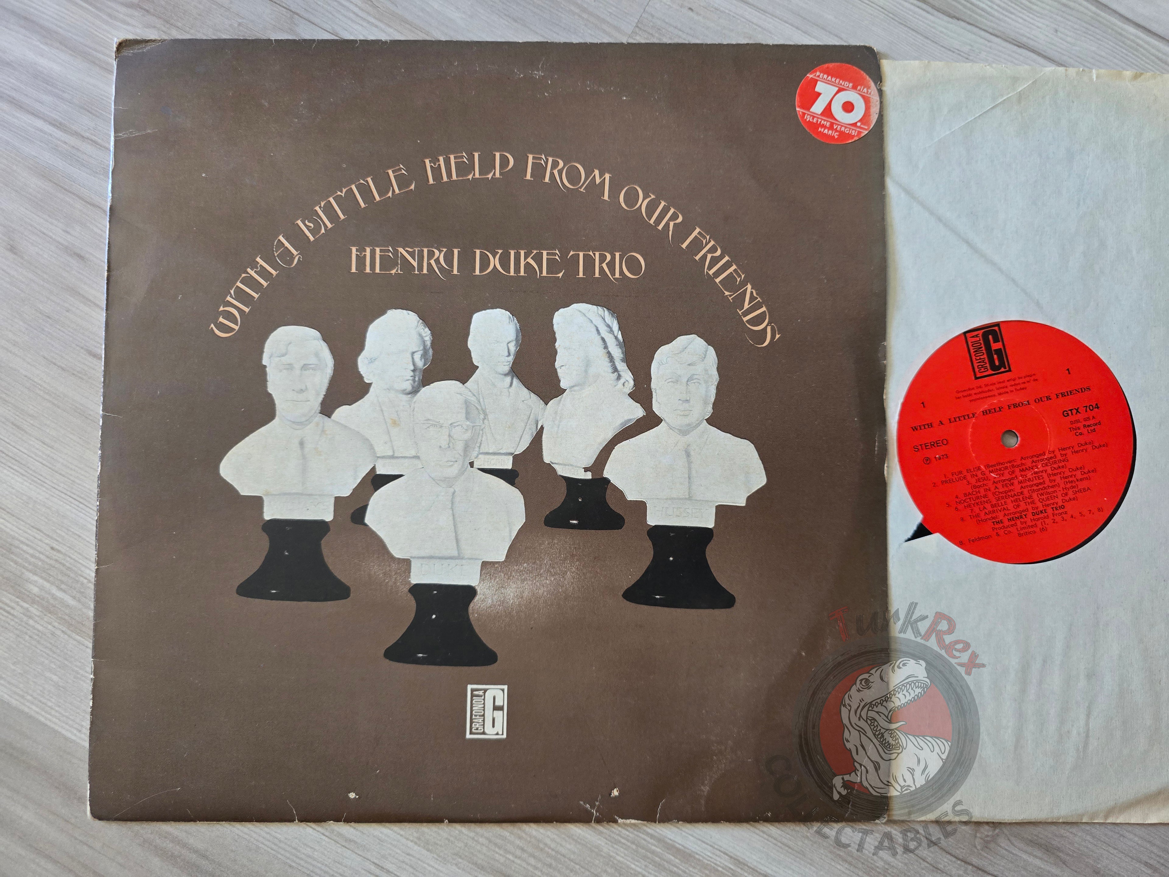 Henry Duke Trio – With A Little Help From Our Friends Turkish Pressing Vinyl Turkey Edition