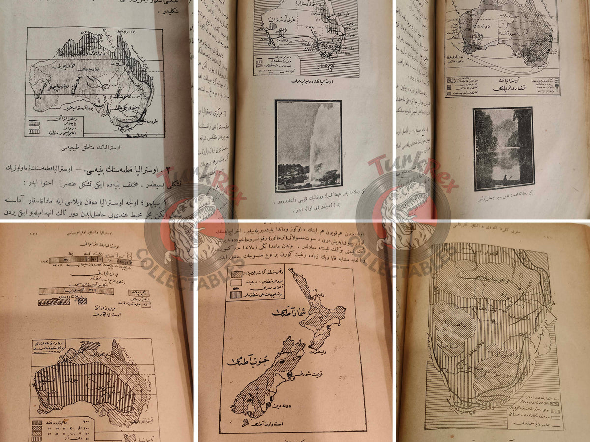 Geography of the Great Powers Ottoman Book 1922 Empire Education with many Maps