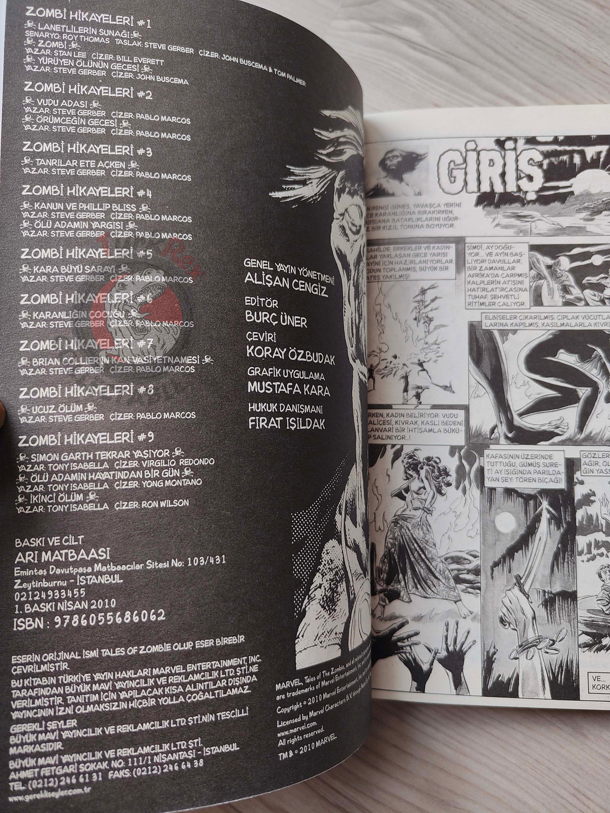Tales of the Zombie Issue #1 to #9 2010 Turkish Comic Turkey Essential #2