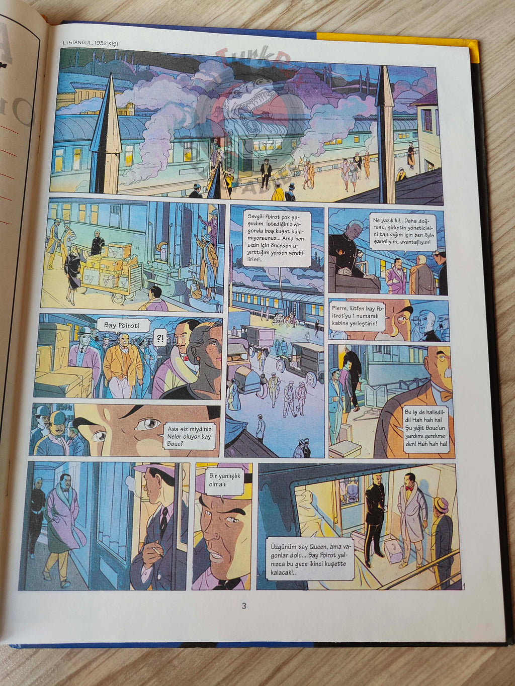 Agatha Christie - Murder on the Orient Express HC 1995 Turkish Comic Turkey François Rivière