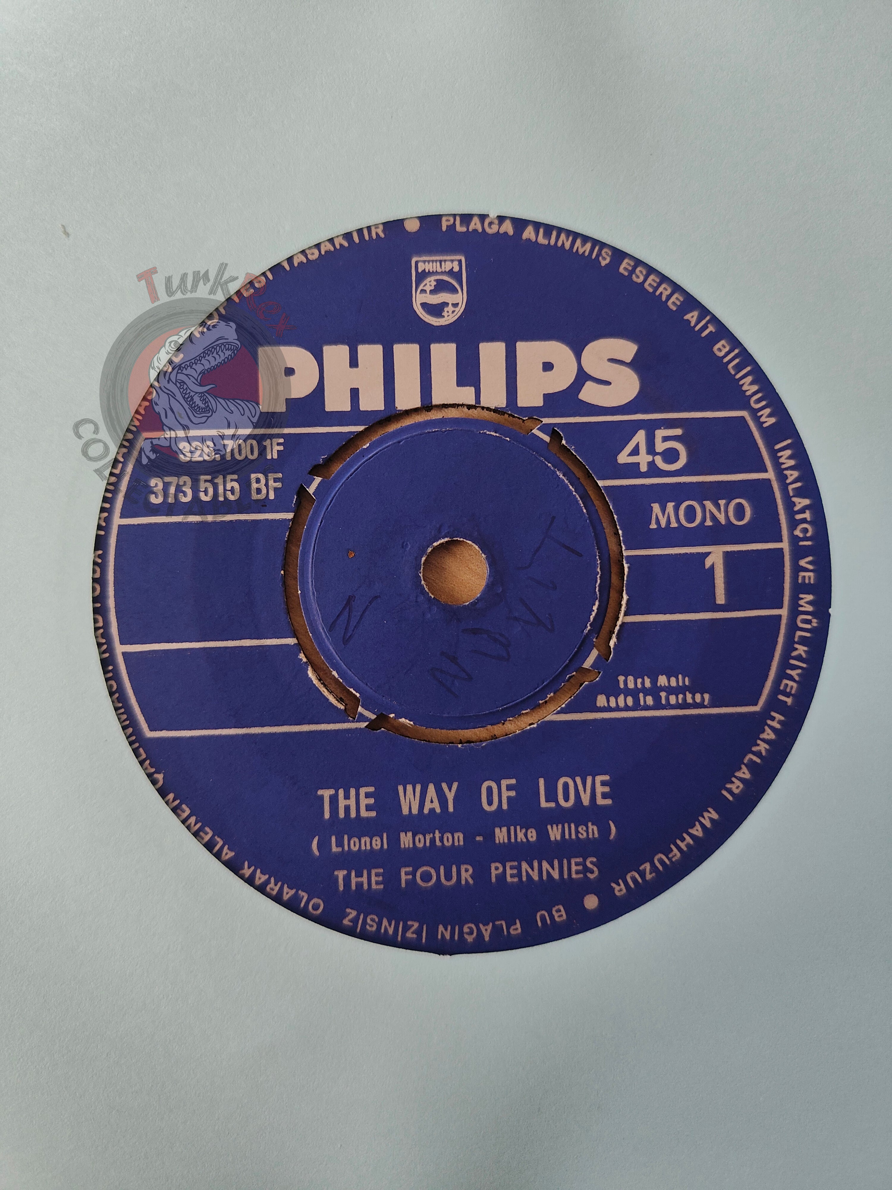 The Four Pennies – The Way Of Love 7" Turkish Pressing Vinyl Turkey Edition