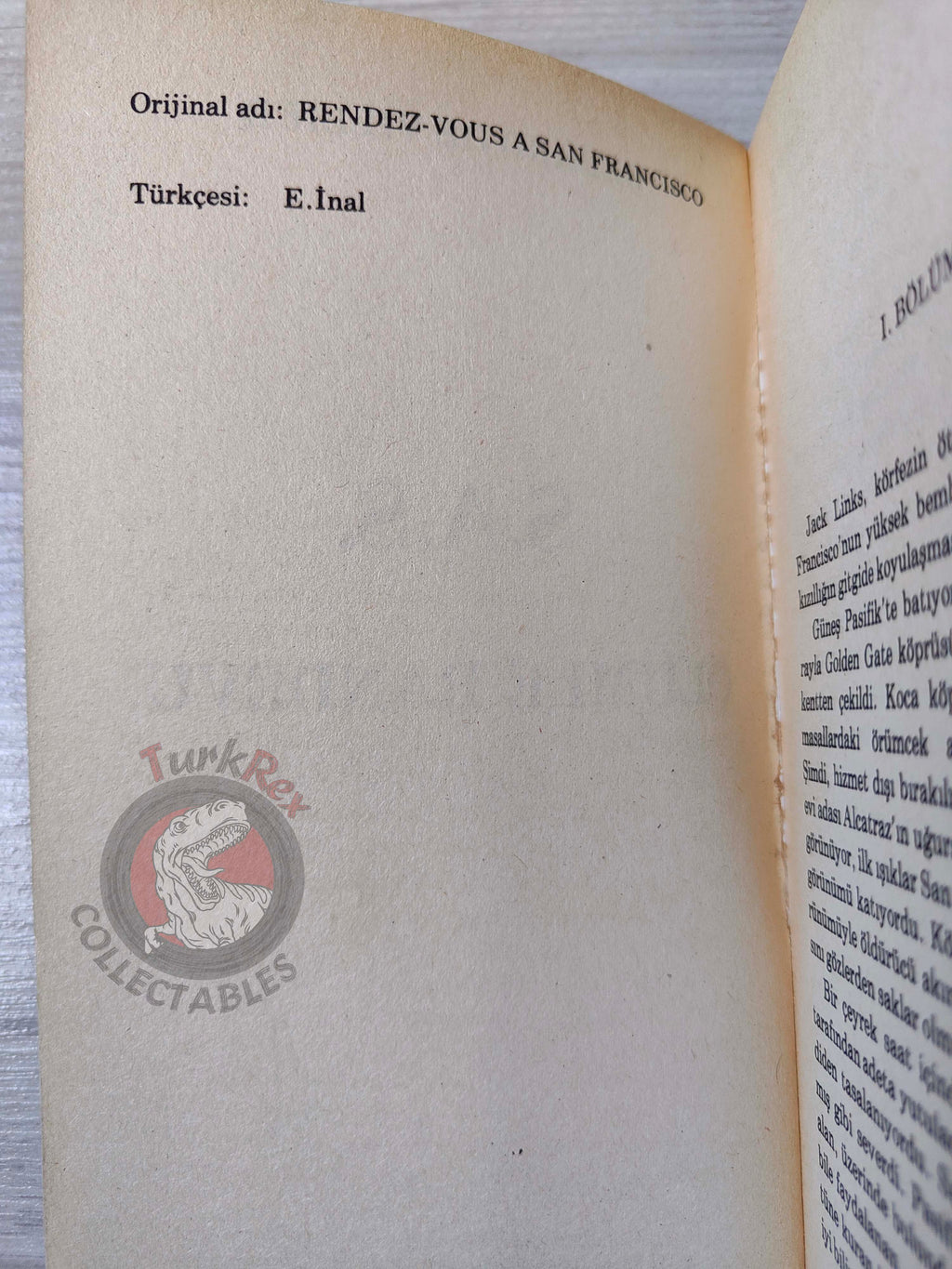 Gerard de Villiers – SAS Rendez-vous à San Francisco 1983 Turkish Book Turkey