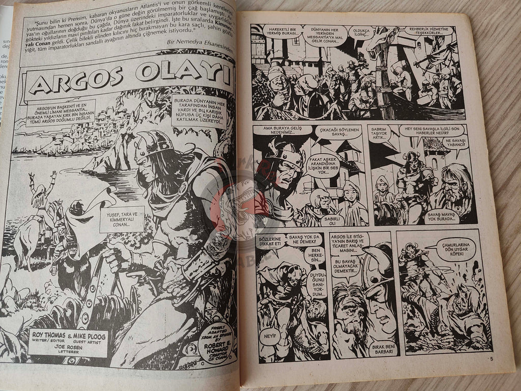 Conan The Barbarian #1 2001 Turkish Comic Turkey #57 #58 #59 #60