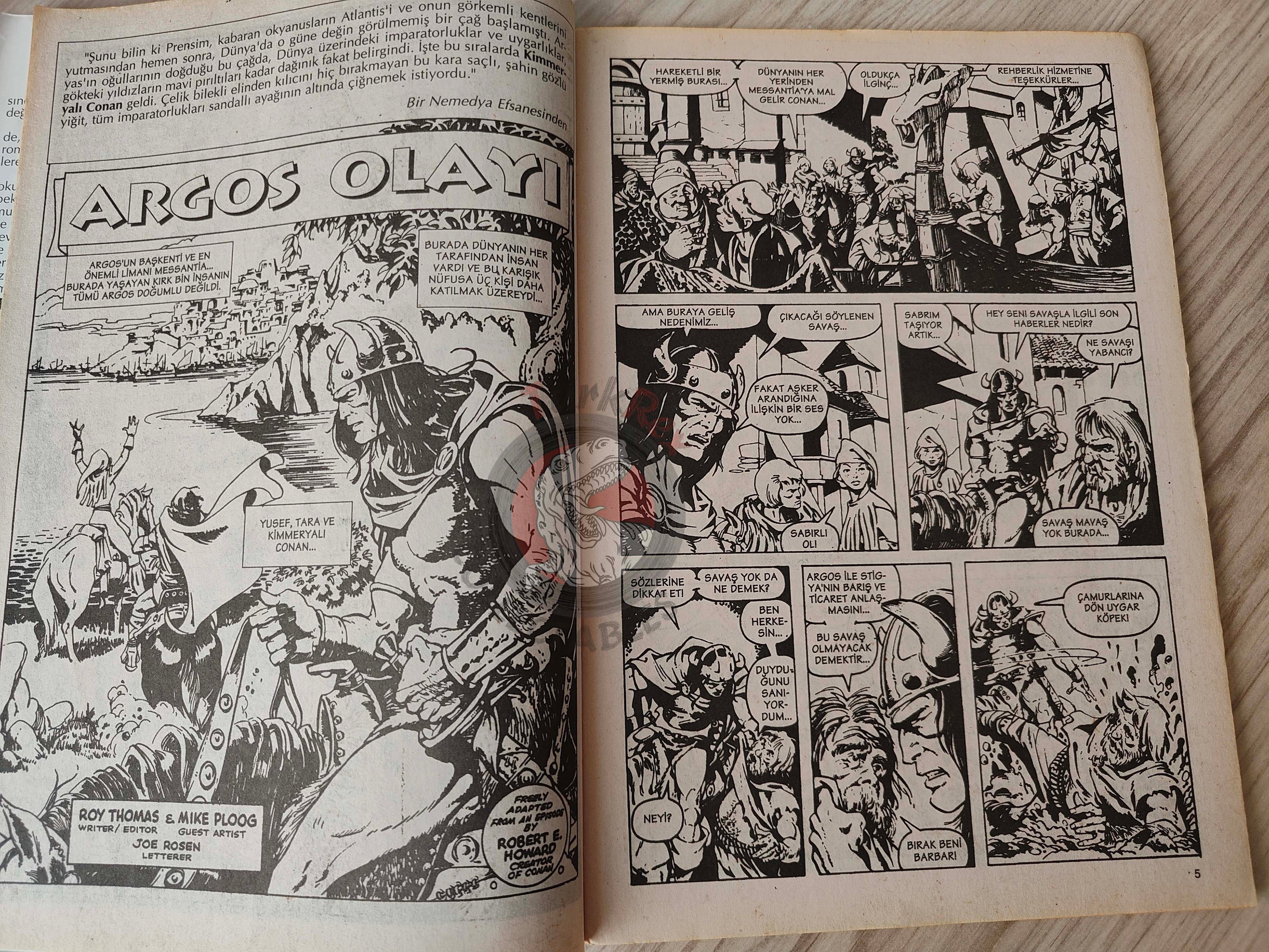 Conan The Barbarian #1 2001 Turkish Comic Turkey #57 #58 #59 #60