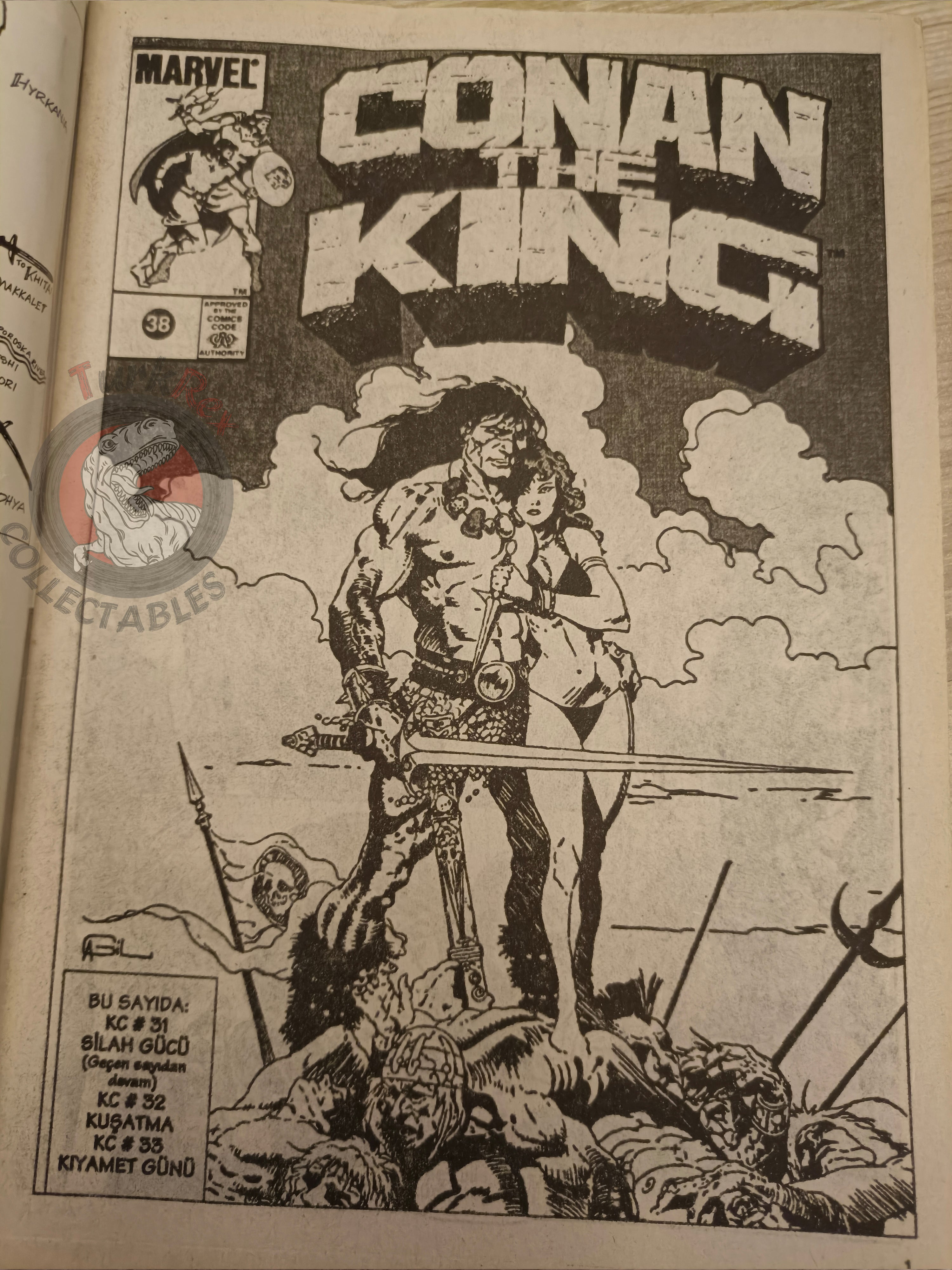 Kral Conan #38 King Conan #32 #33 Turkish Comic Turkey Ken Kelly