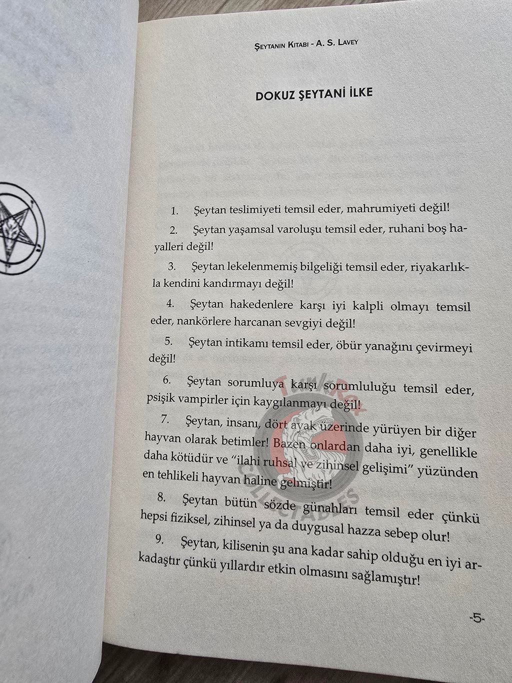 Anton LaVey – The Satanic Bible 2016 Turkish Book Turkey