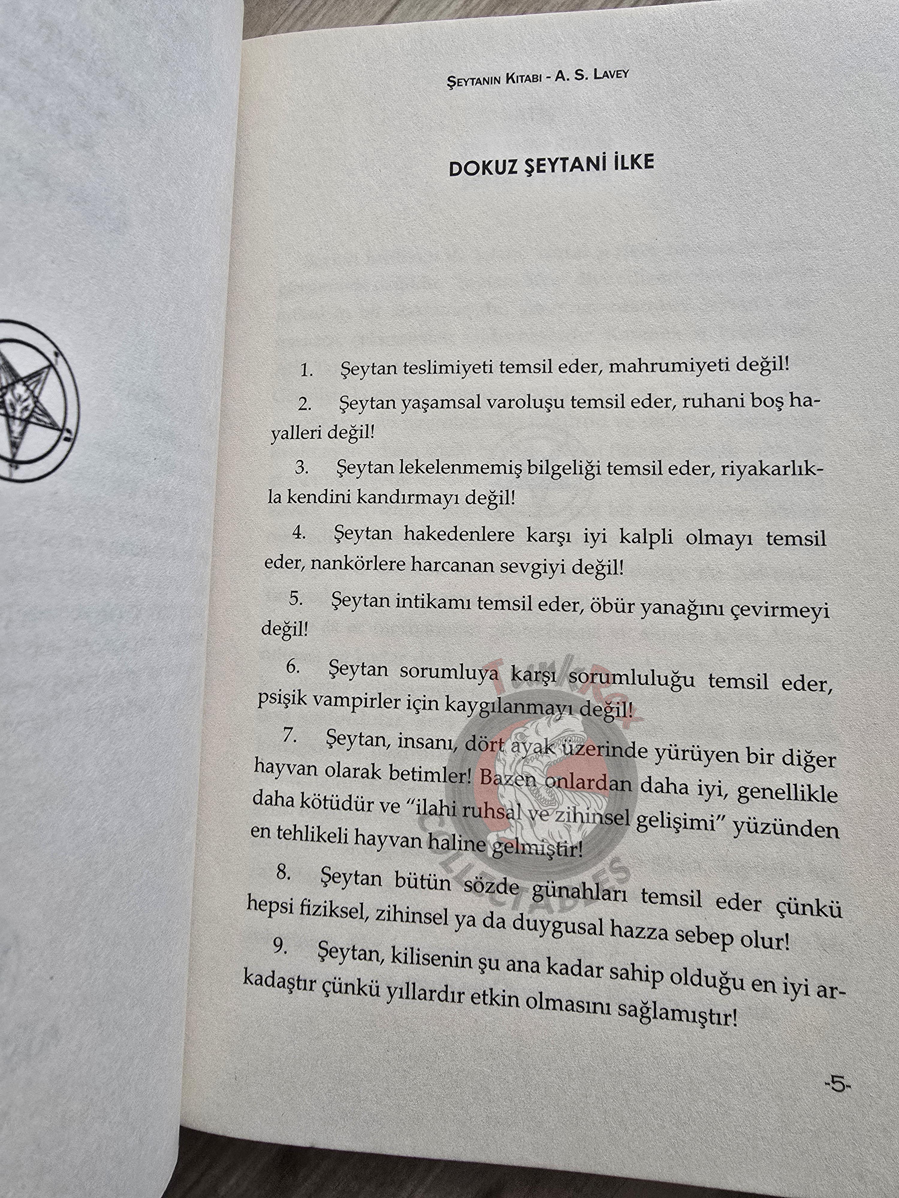 Anton LaVey – The Satanic Bible 2016 Turkish Book Turkey