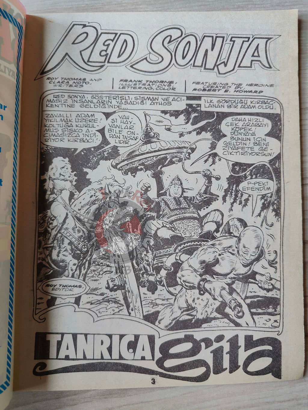 Conan ve Barbarlar #5 1994 Red Sonja & King Kull Turkish Comic Turkey