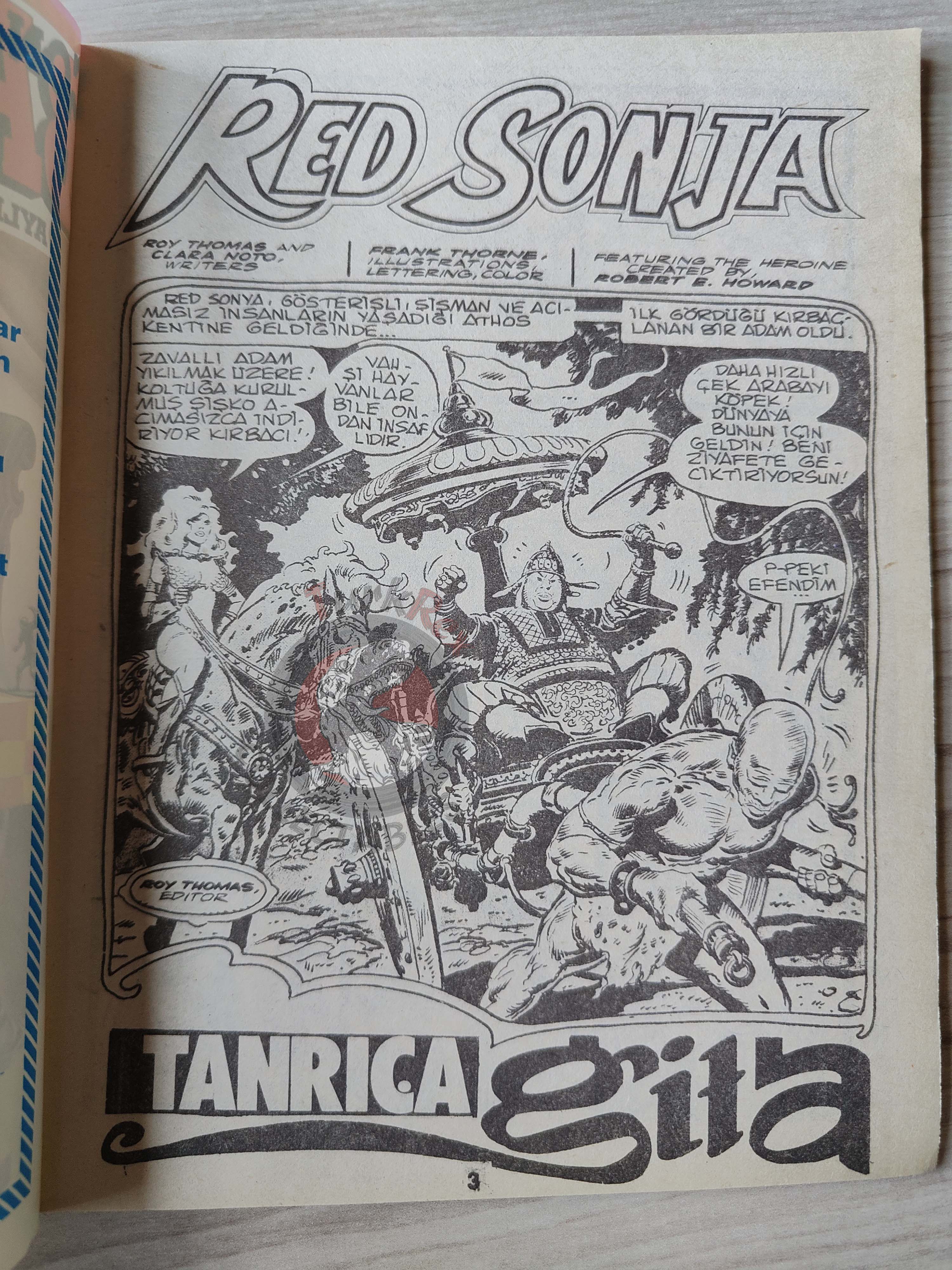 Conan ve Barbarlar #5 1994 Red Sonja & King Kull Turkish Comic Turkey
