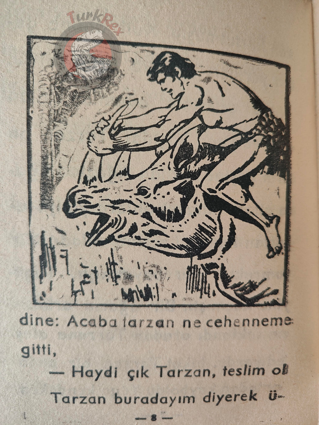 Edgar Rice Burroughs – Tarzan 1968 Turkish Book Turkey Illustrated