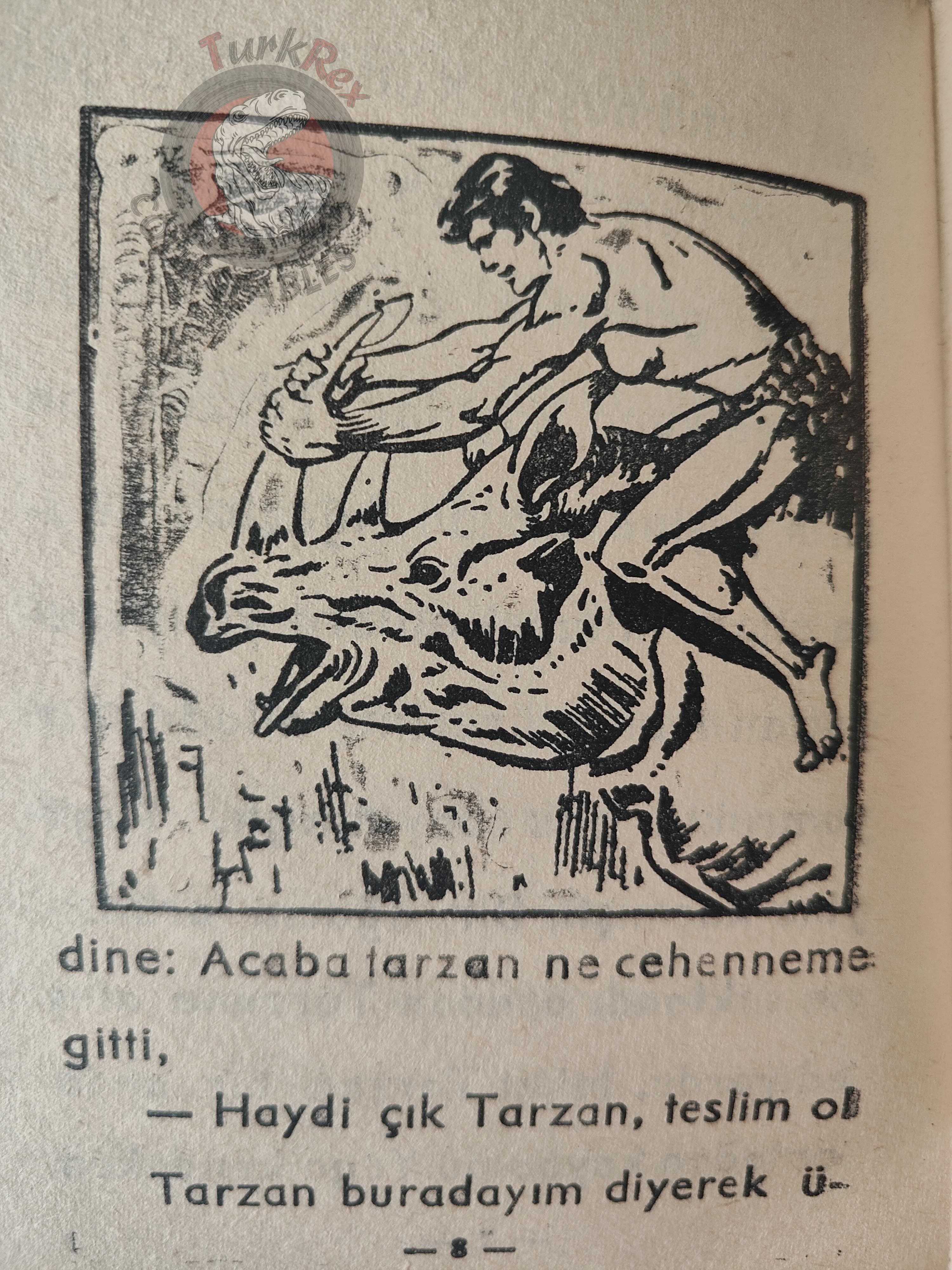Edgar Rice Burroughs – Tarzan 1968 Turkish Book Turkey Illustrated