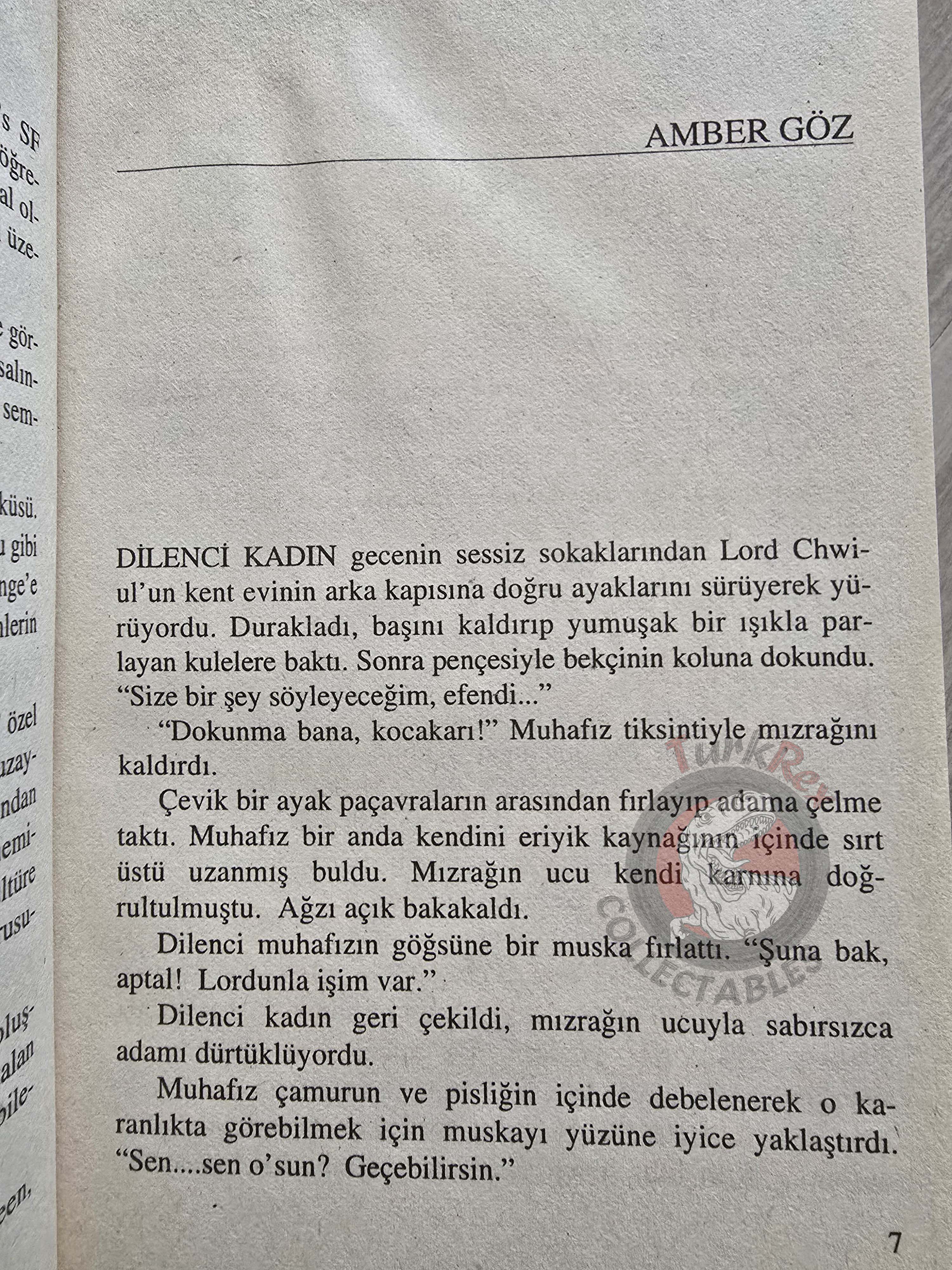 Joan D. Vinge – Eyes of Amber 1999 1st Turkish Book Turkey