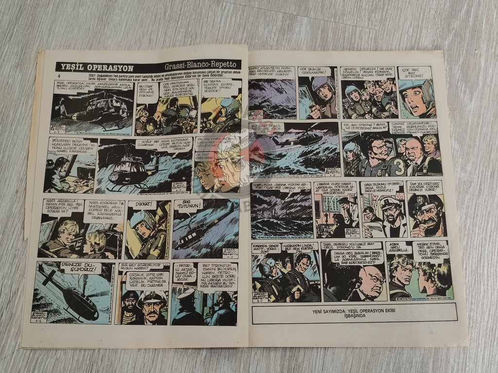 Milliyet Çizgi Roman #4 1988 Turkish Comic Turkey Belle Star Mr. Abernathy Green Force Five