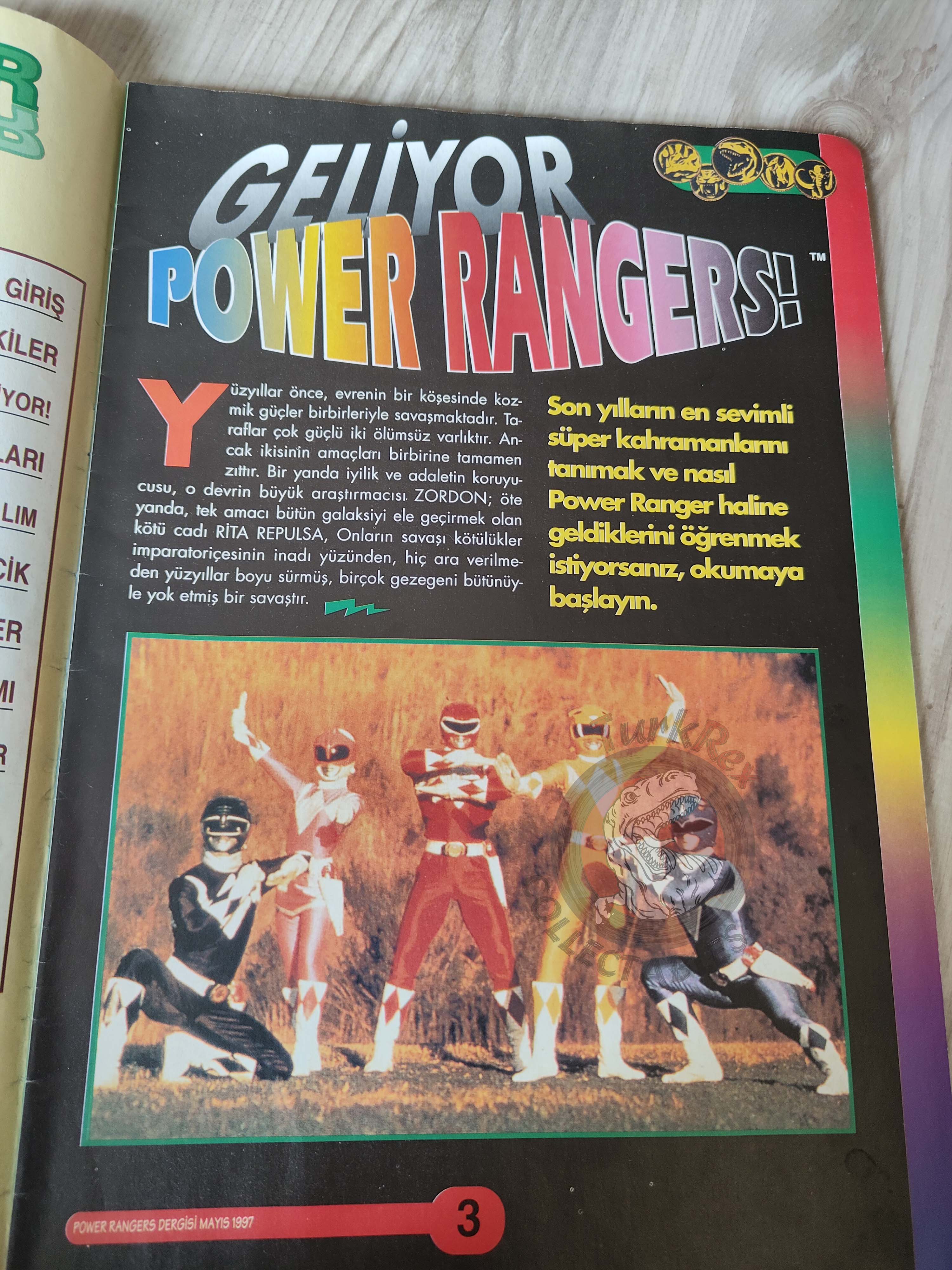 Power Rangers #2 1997 Turkish Comic Mag Turkey Mighty Morphin