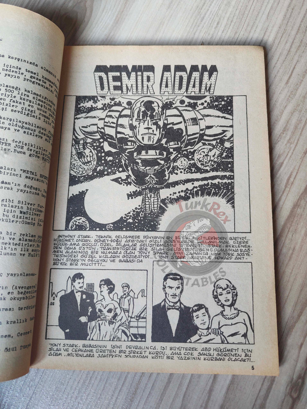 Iron Man #1 1988 Turkish Comic Turkey cover #126 inside #191 #57 #58