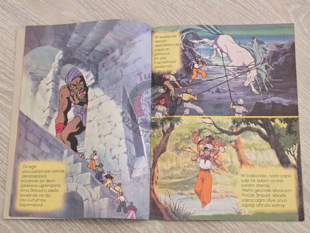 Sinbad the Sailor 2005 Turkish Book Turkey 1001 Nights Illustrated