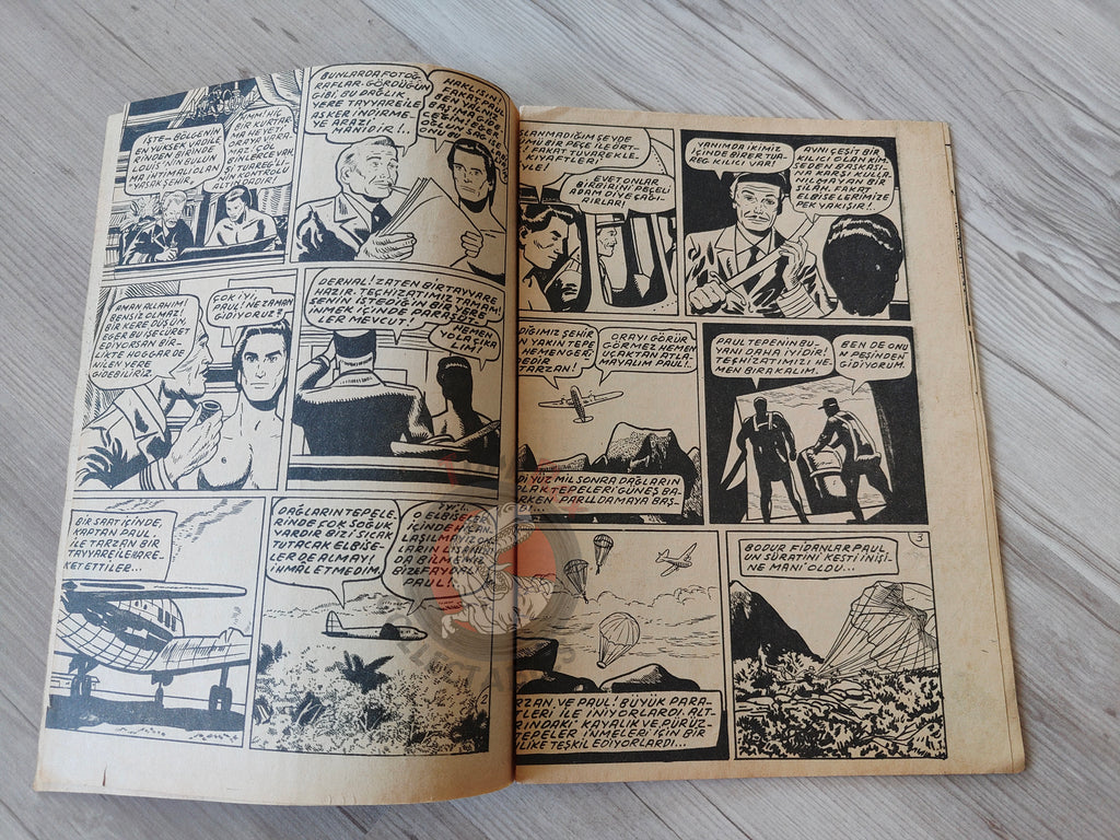 1001 Özel #119 1954 Tarzan and the Veiled Man Turkish Comic Mag Turkey