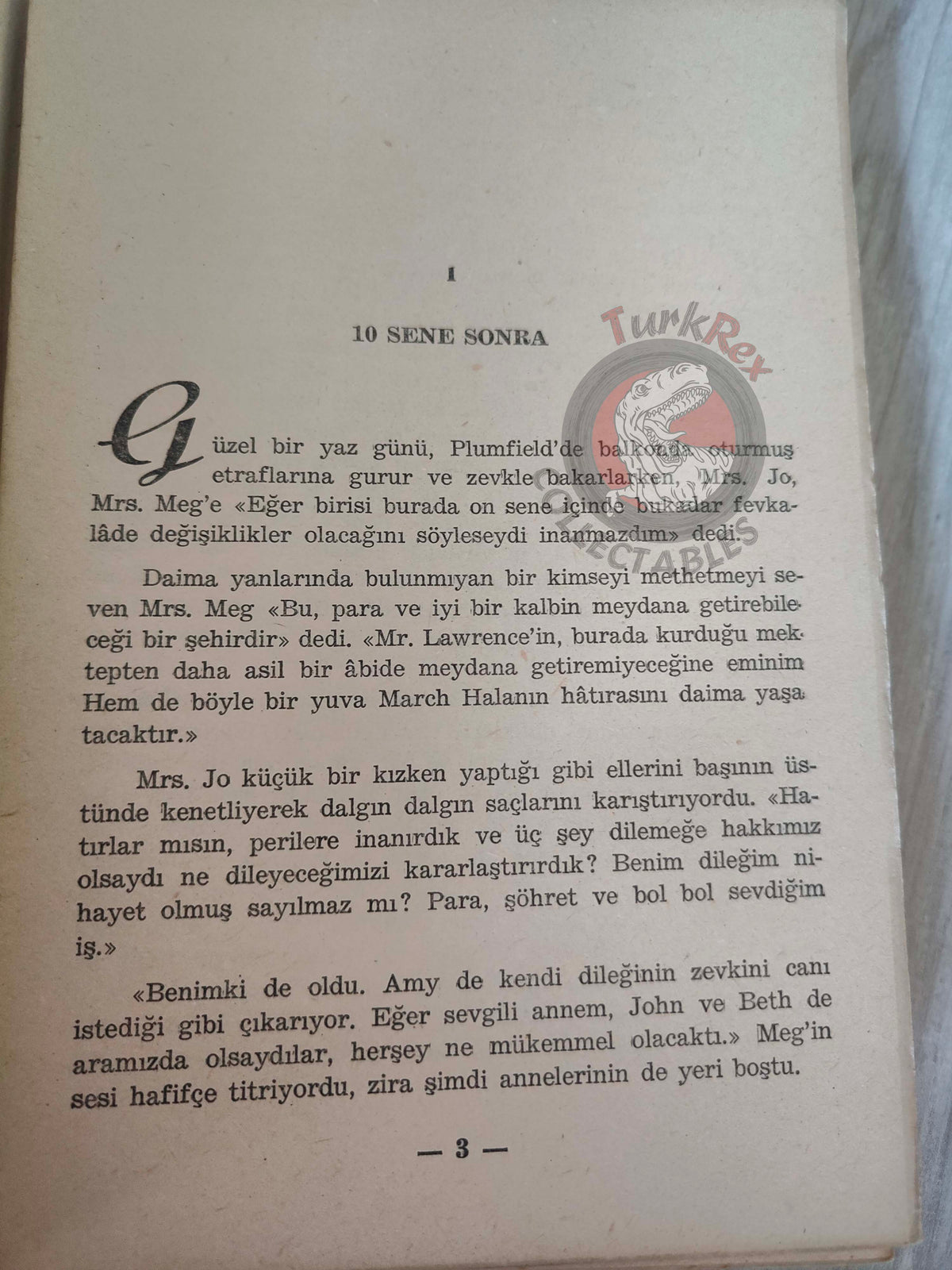 Louise M. Alcott –  Jo's Boys 1960s Turkish Book Turkey