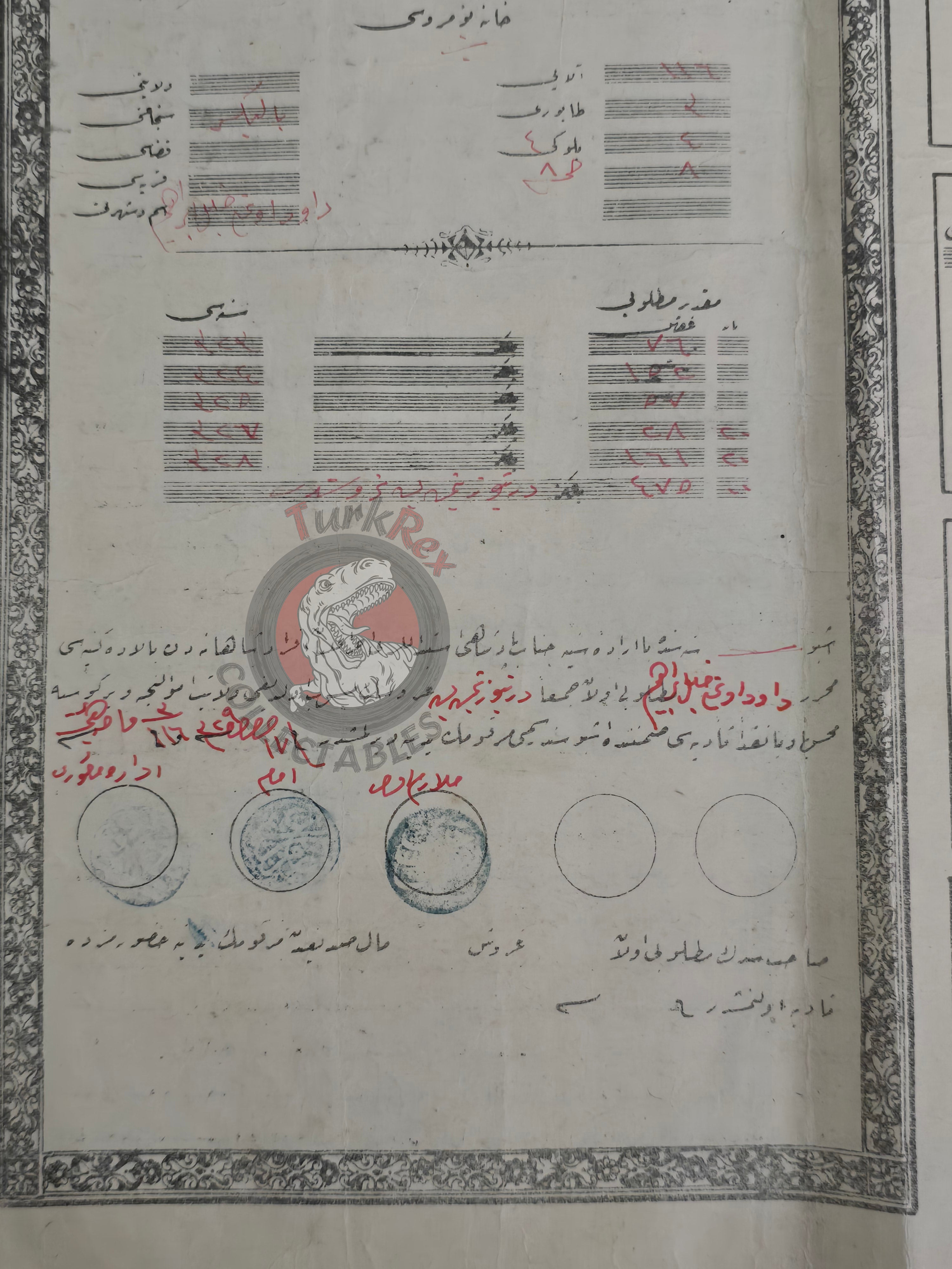 Ottoman Empire 1913 Infantry Soldier Salary Receipt Yemen Dhamar Sanaa
