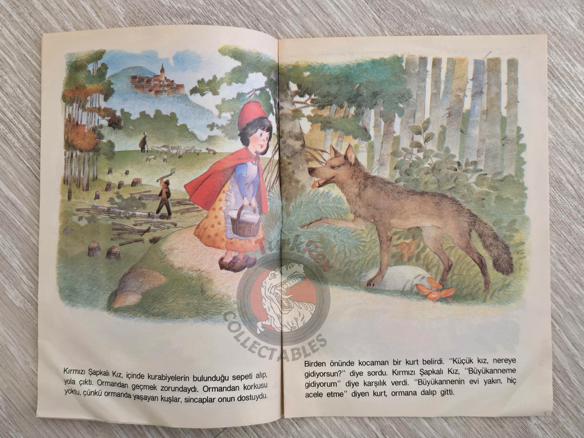 Little Red Riding Hood  – Charles Perrault 1984 Turkish Book Turkey Illustrated Grimm Brothers