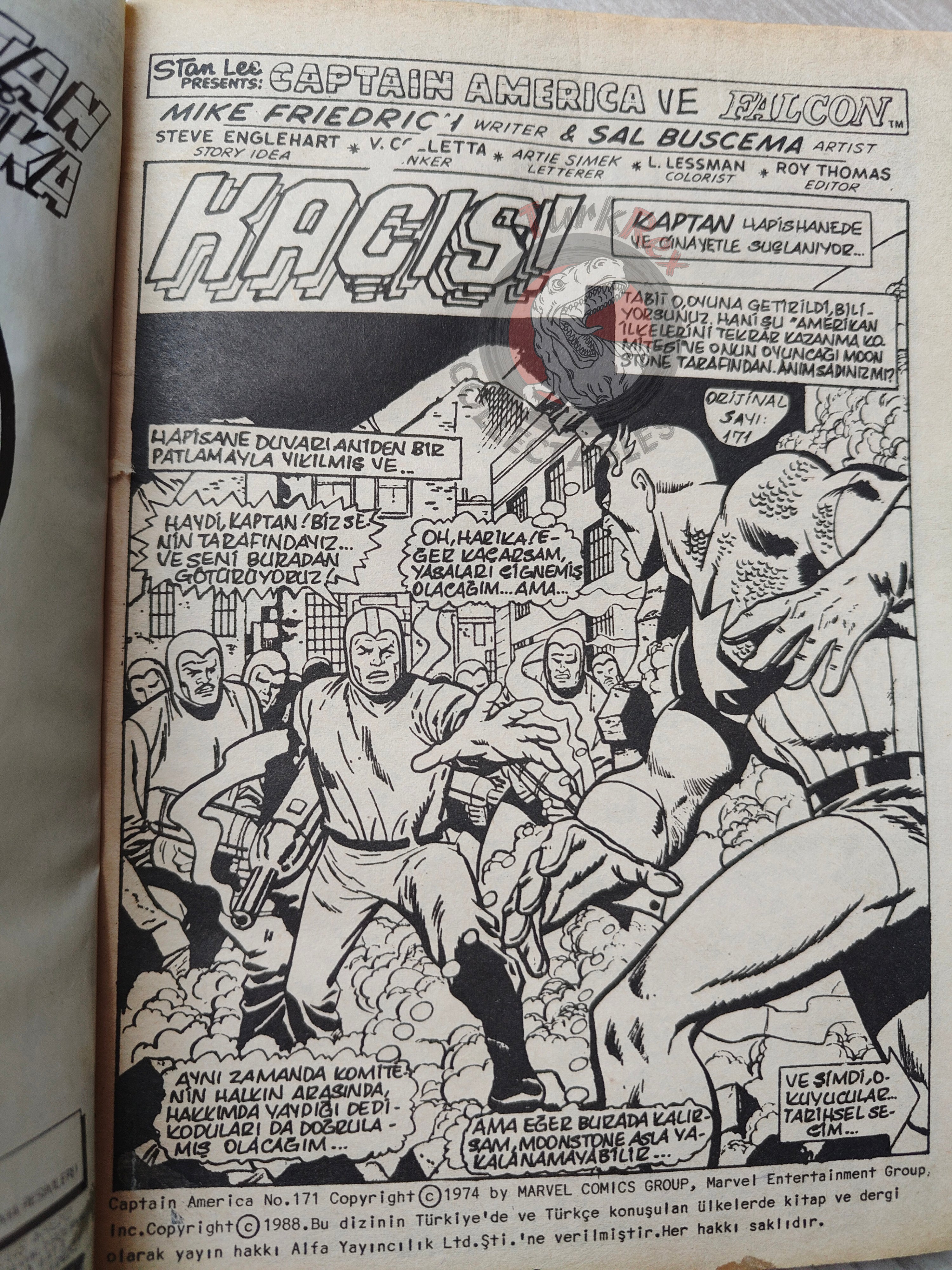 Captain America – Volume 3 1989 Turkish Comic Turkey Thor