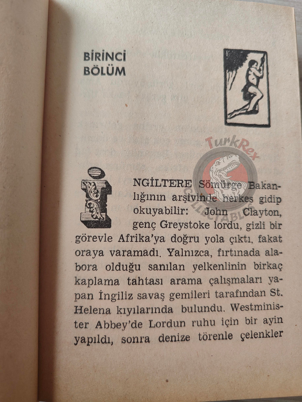 Edgar Rice Burroughs – Tarzan 1971 HC/DJ Turkish Book Turkey Illustrated Johnny Weissmuller