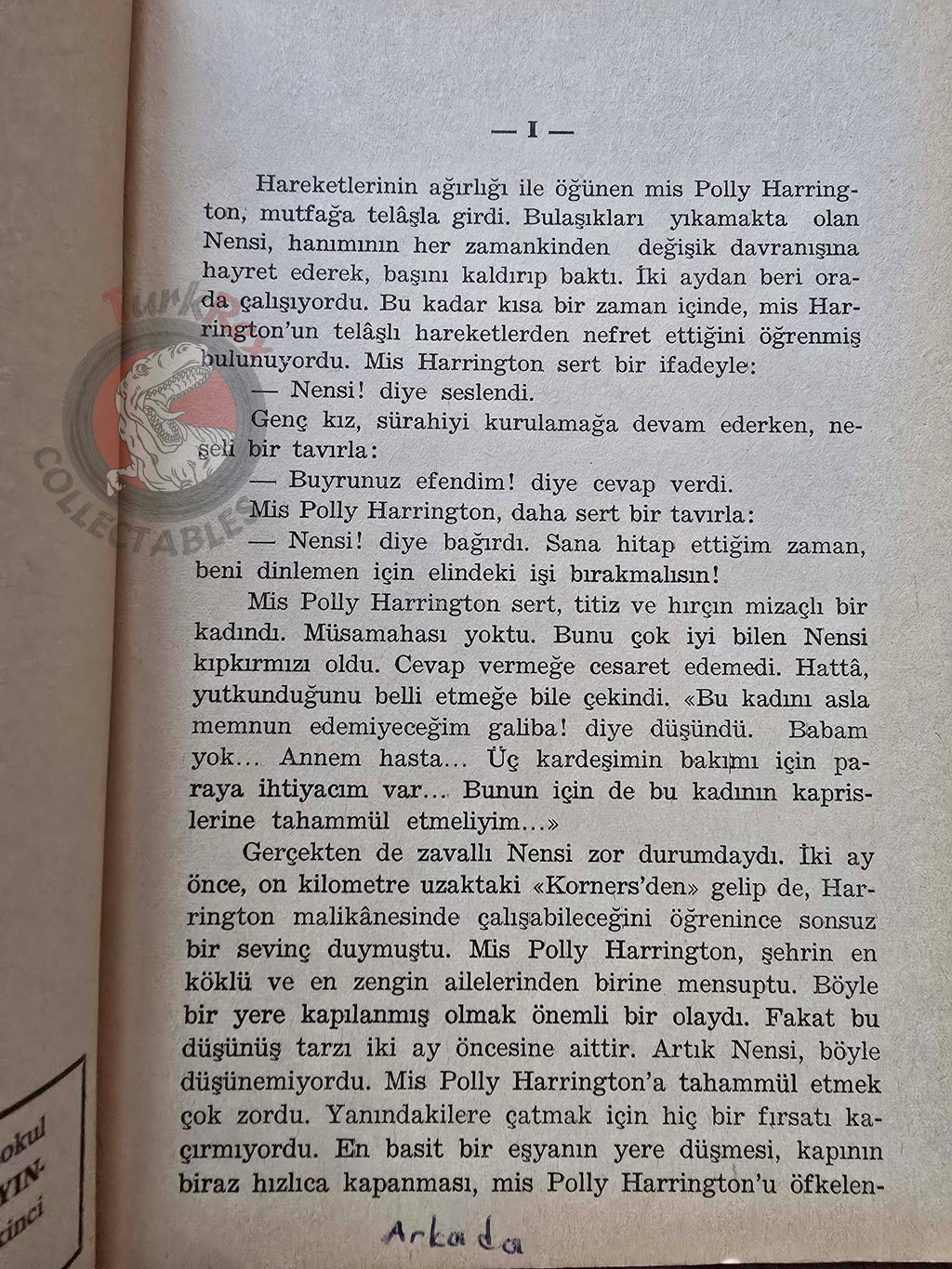 Eleanor H. Porter – Pollyanna 1980s Turkish Book Turkey
