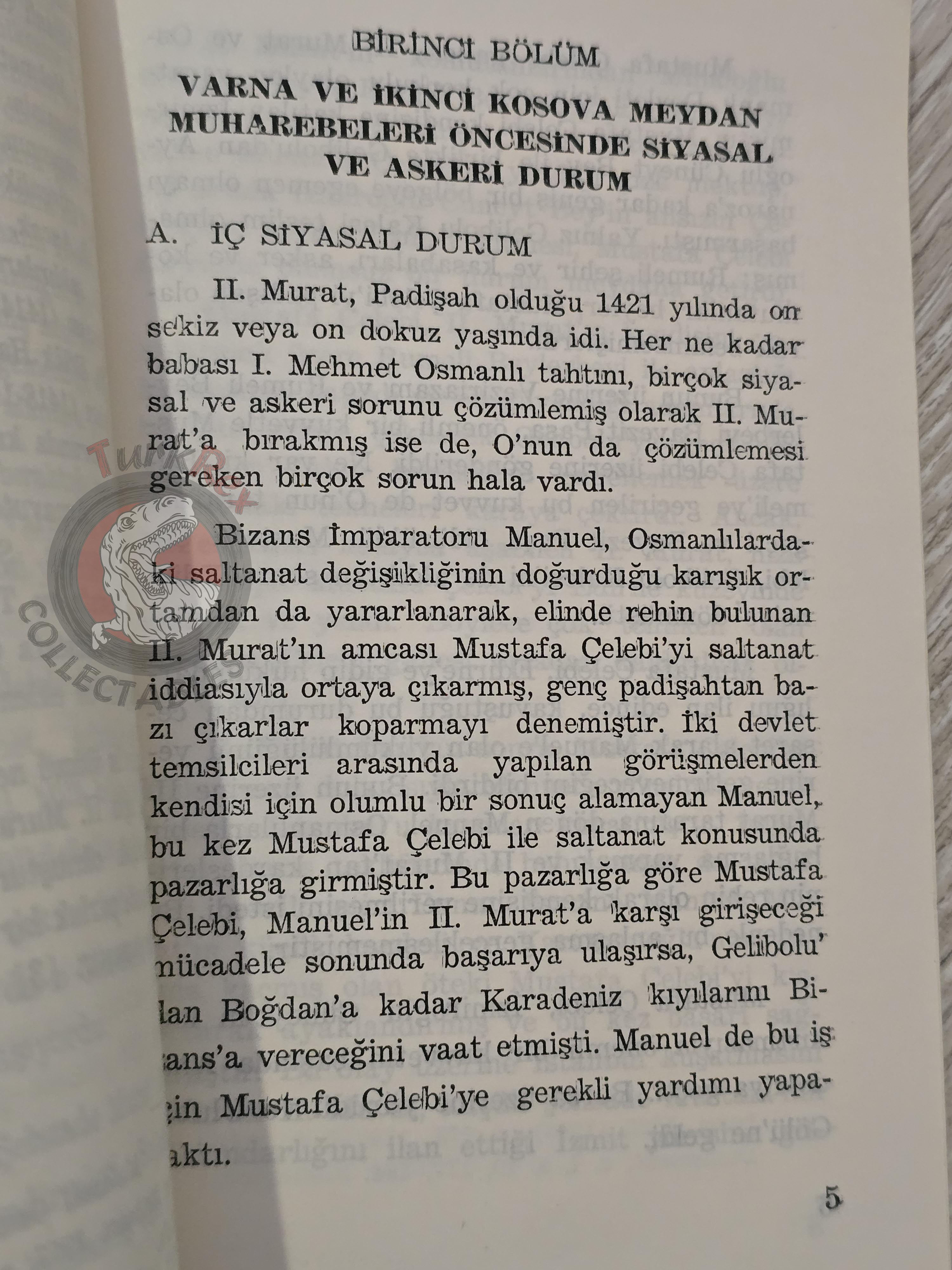 The Battles of Varna and Second Kosovo 1986 Turkish Book Military Ottoman Empire Maps Murad II