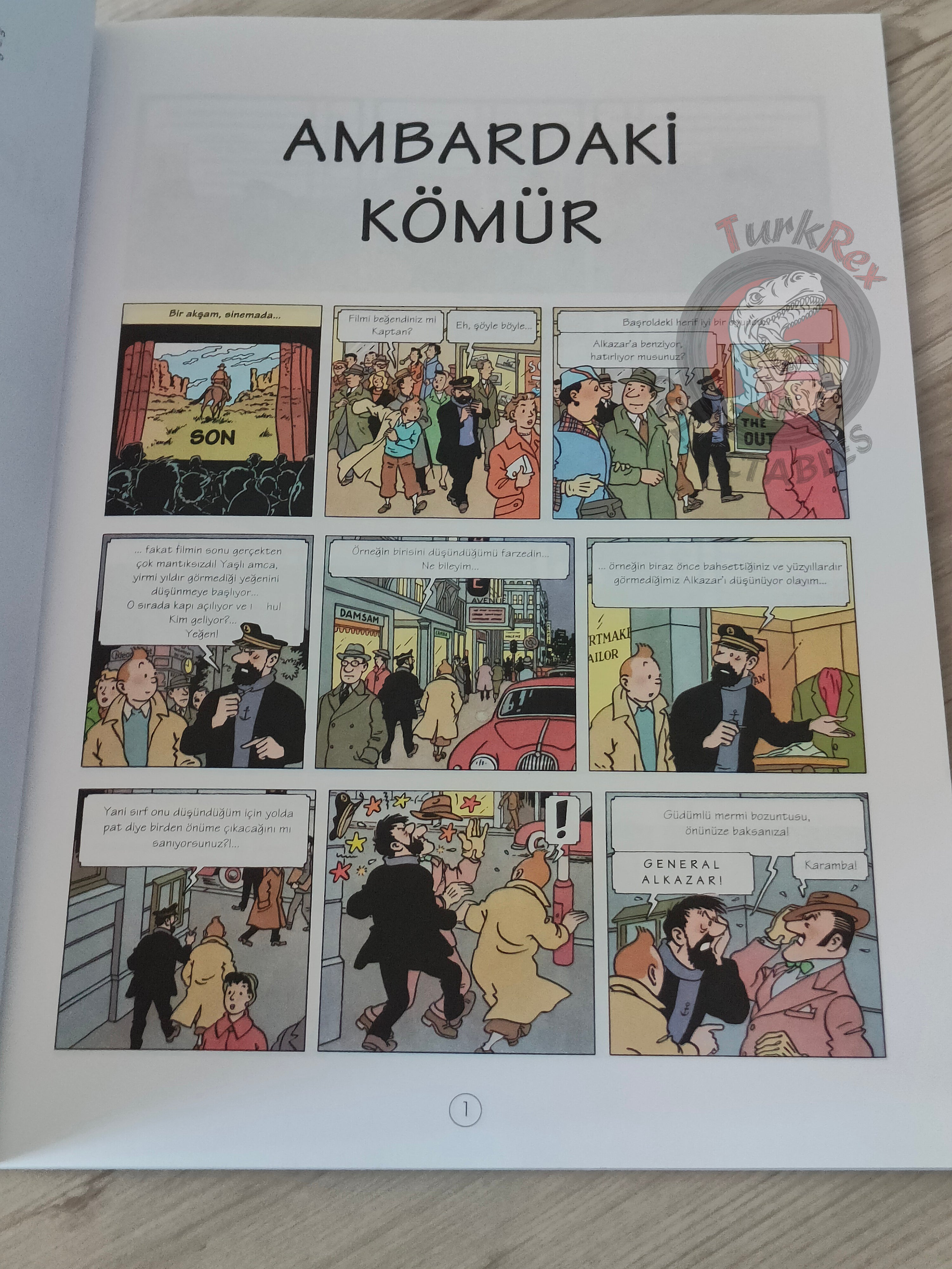 Tintin – The Red Sea Sharks 1998 Turkish Edition Comic Turkey 2nd YKY