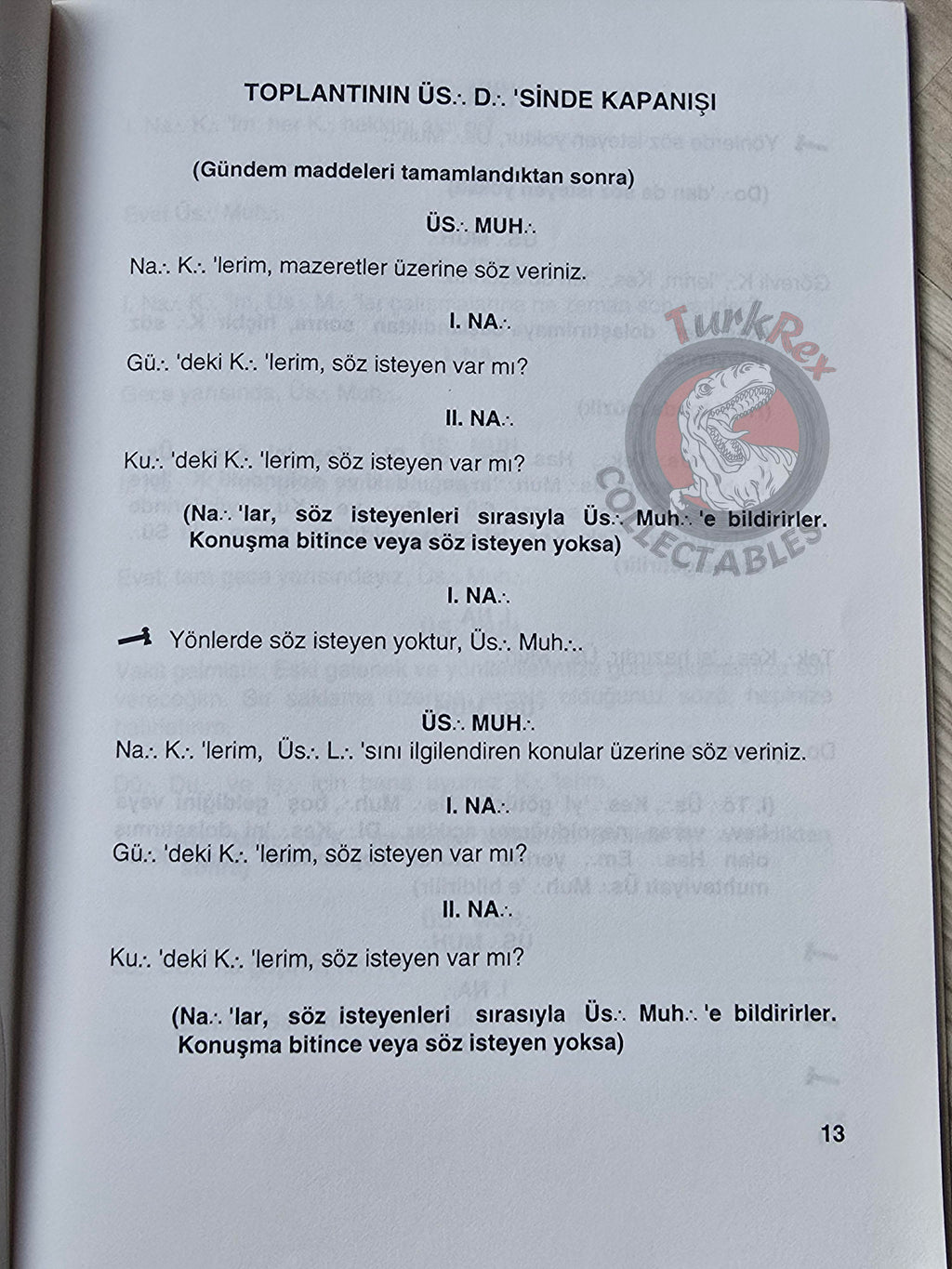 Turkish Freemasonry 3rd Degree Master Ritual 1995 Booklet Masonic Masons of Turkey